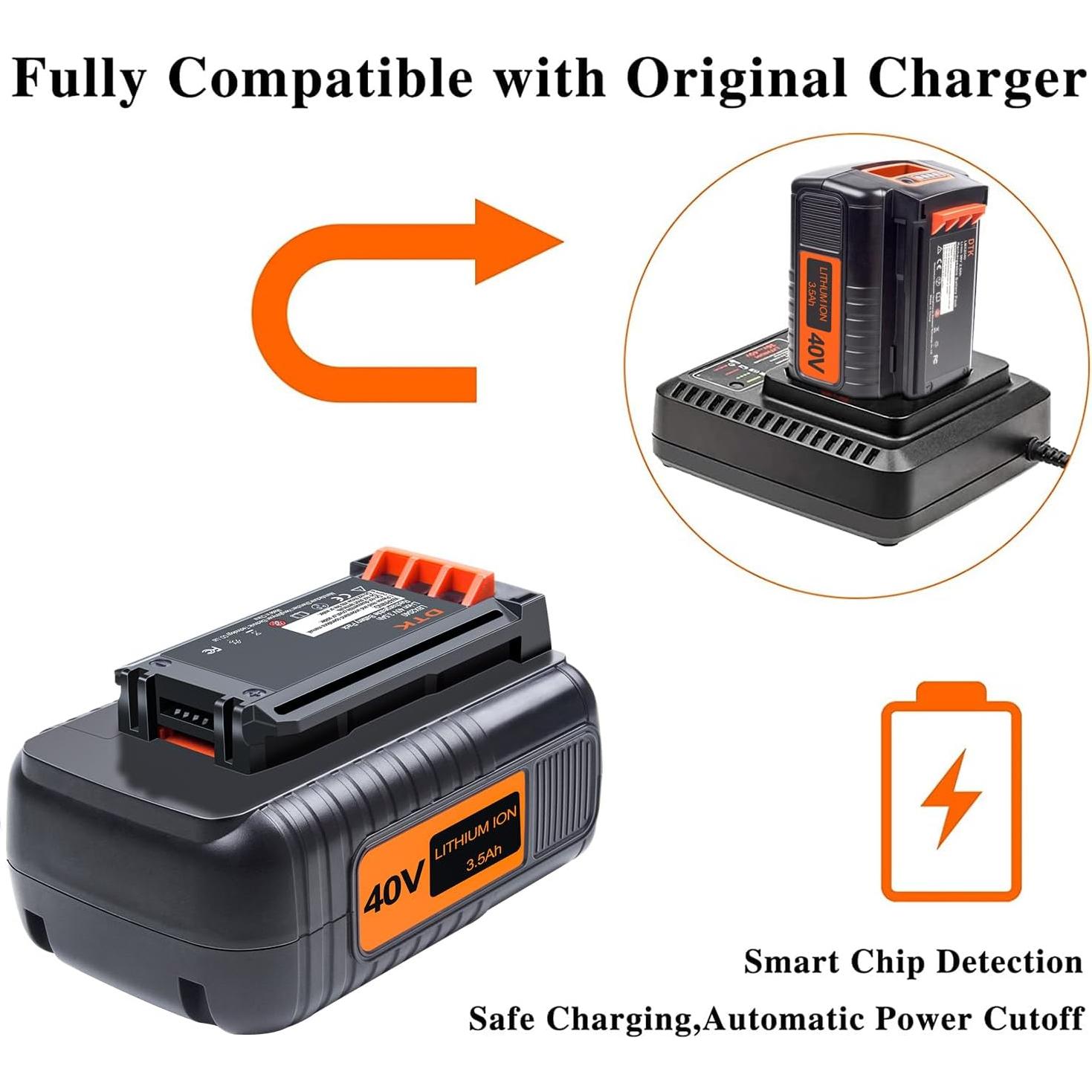 Batería de Litio DTK 3.5Ah 40V para Black y Decker