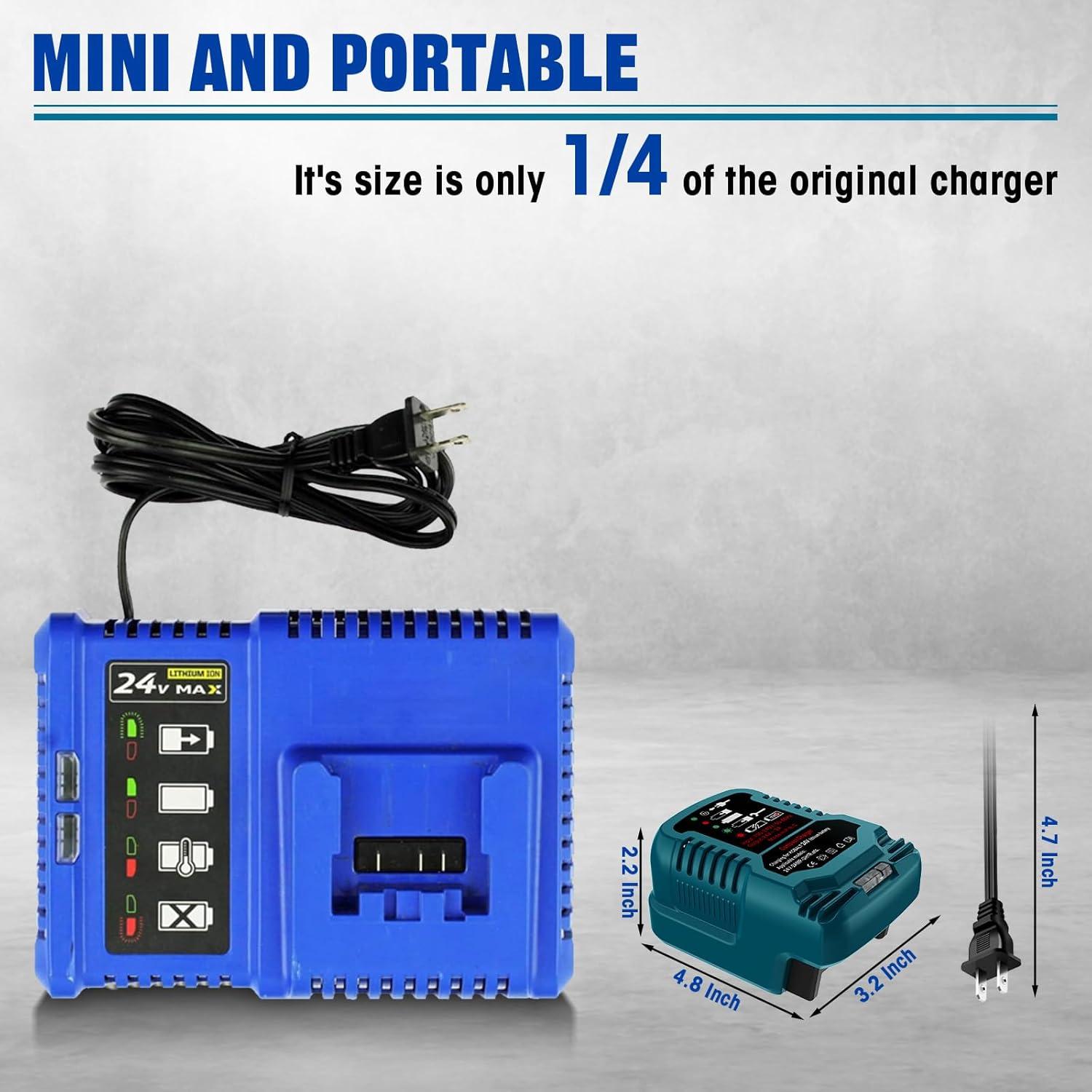 Cargador Rápido UNIKI para Batería Kobalt 24V - 2Ah