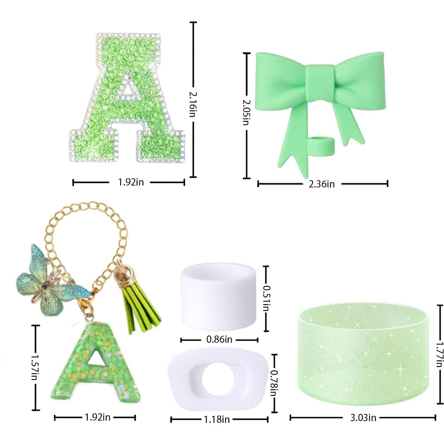 Juego de Accesorios MOTEERLLU para Taza Stanley 6 Piezas Verde