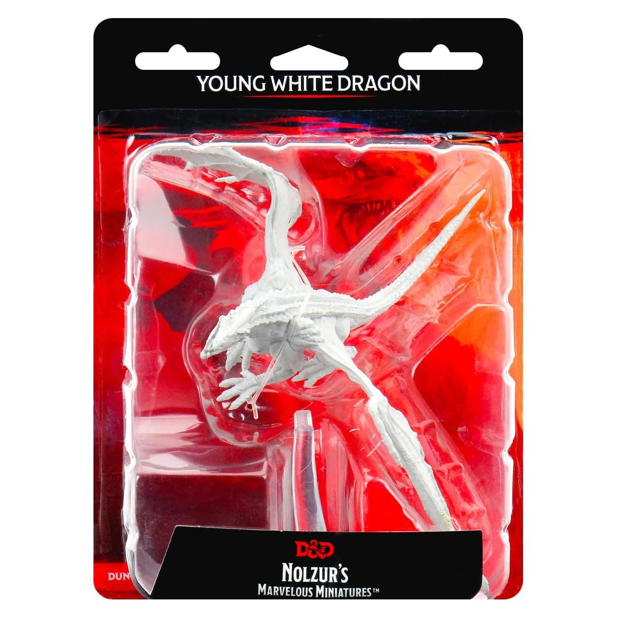 Miniatura Joven Dragón Blanco WizKids D&D 20x12x15cm