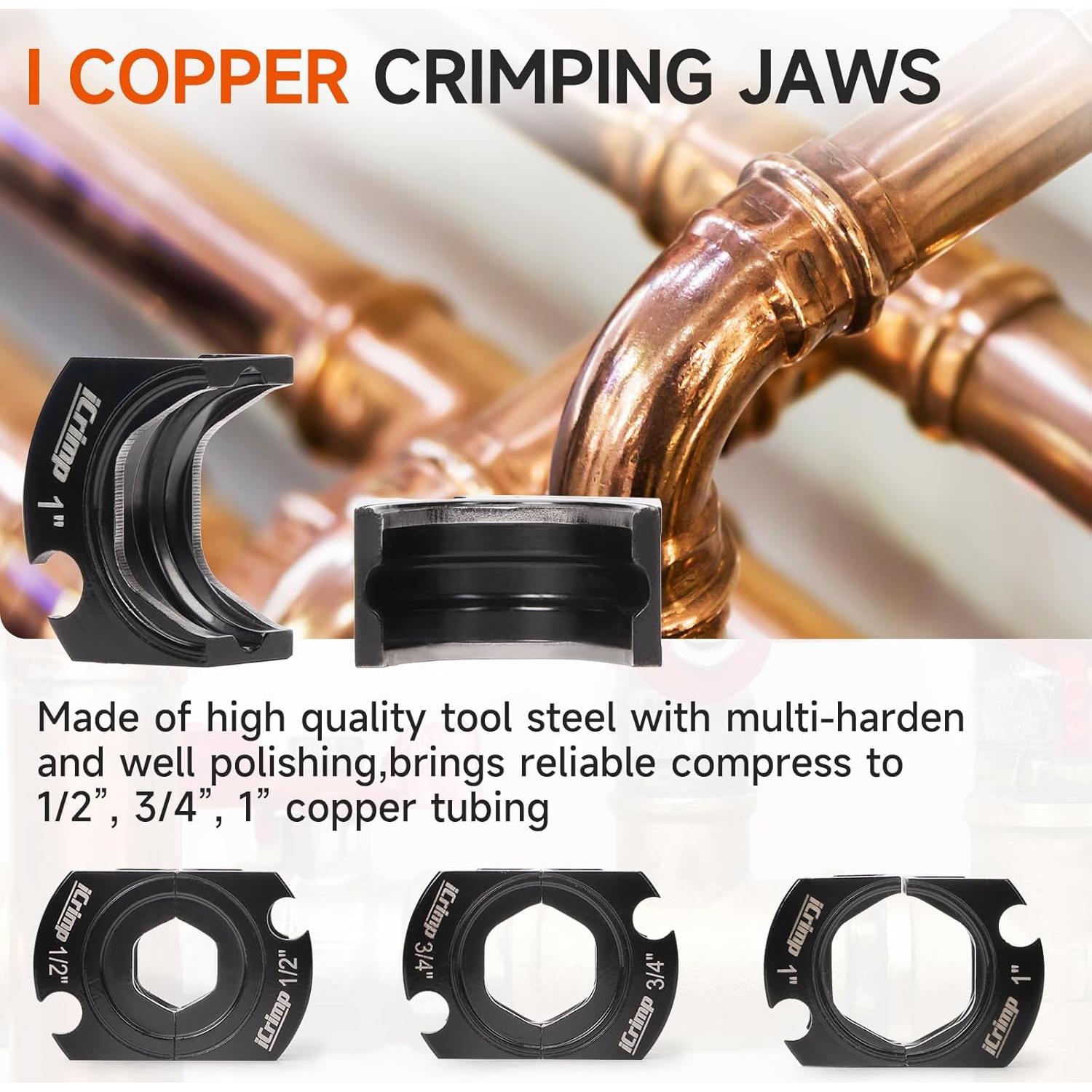 Kit de Herramientas Prensado Tubos Cobre IWISS IWS-1632AF