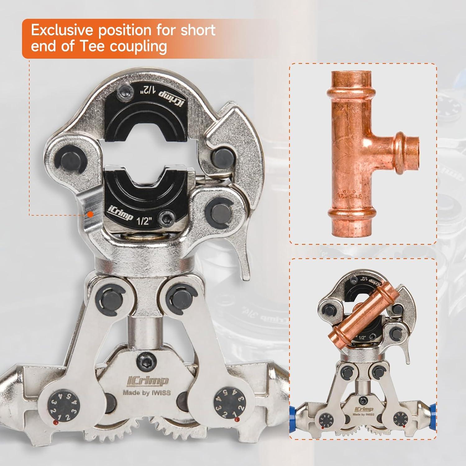 Kit de Herramientas Prensado Tubos Cobre IWISS IWS-1632AF