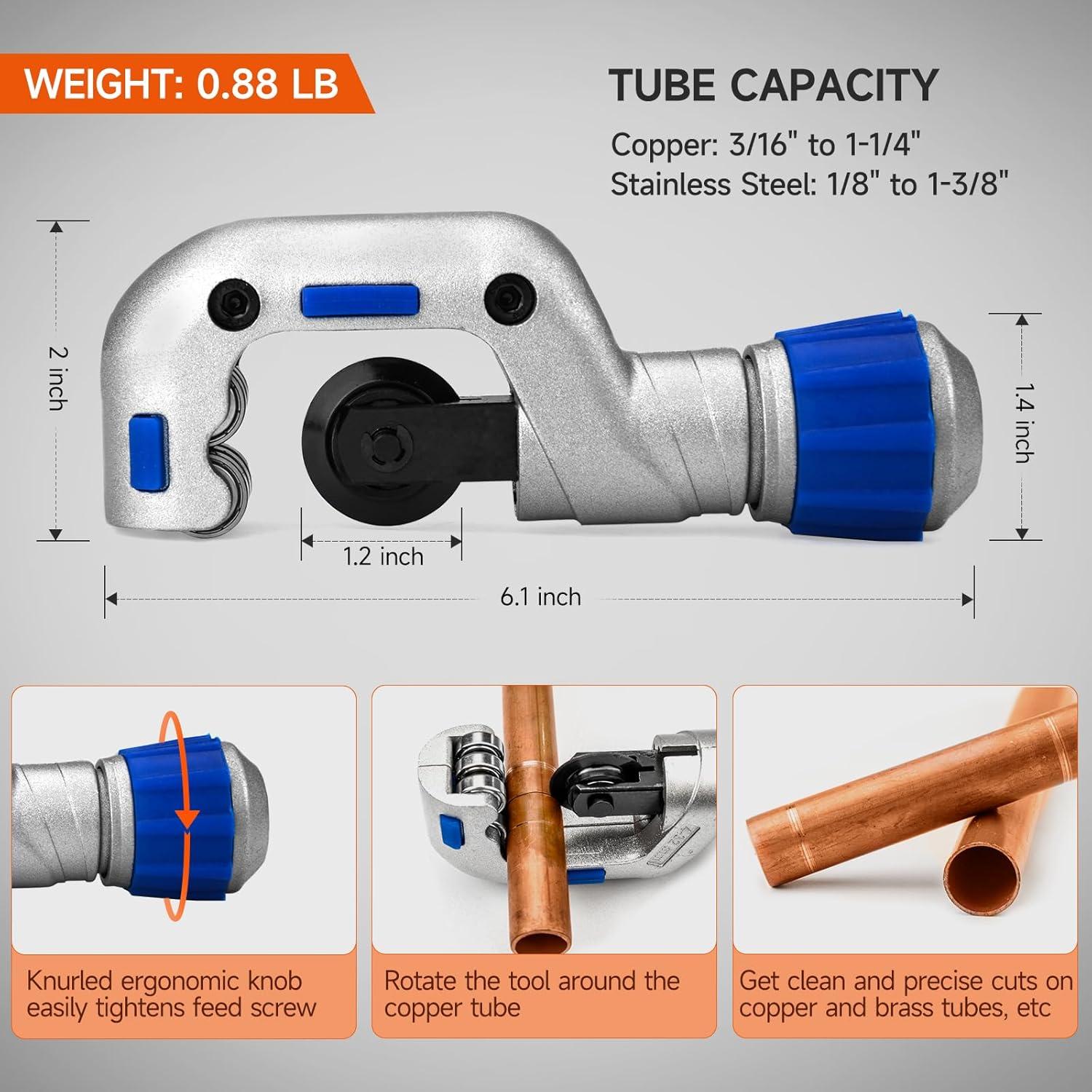 Kit de Herramientas Prensado Tubos Cobre IWISS IWS-1632AF