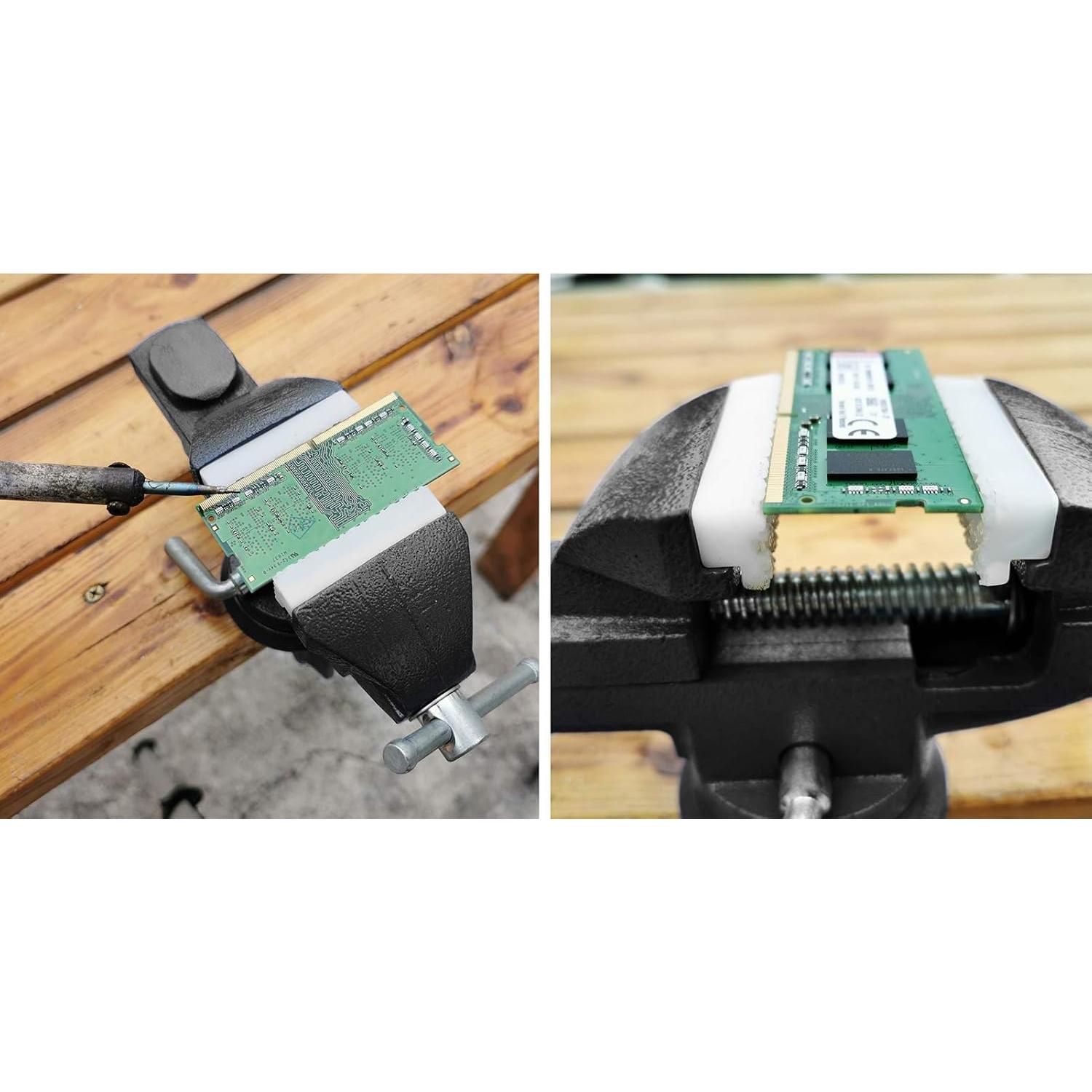 Prensa de Banco MYTEC Mini Vise 50mm Mordazas Nylon Negra