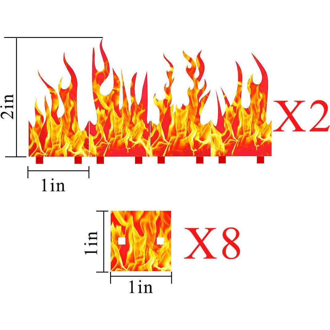 Pared de Fuego Miniatura CZYY Juego de 8 para RPG 28 mm