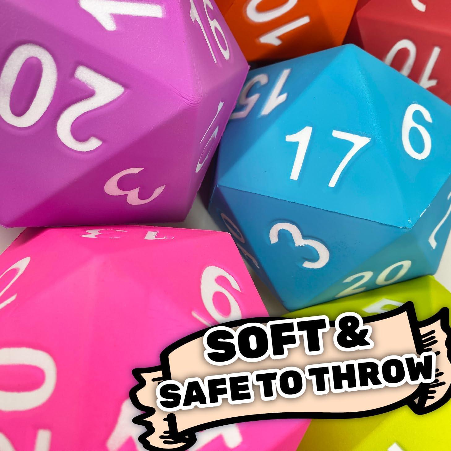 Dados de Espuma KESS D20 15,24 cm Color Púrpura para RPG