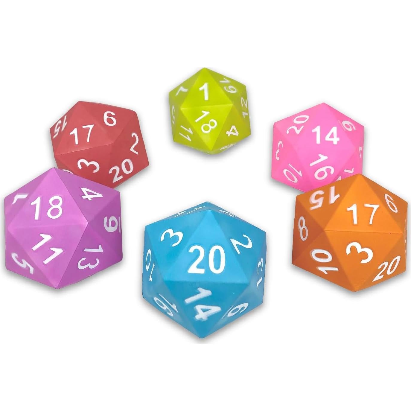 Dados de Espuma KESS D20 15,24 cm Color Púrpura para RPG