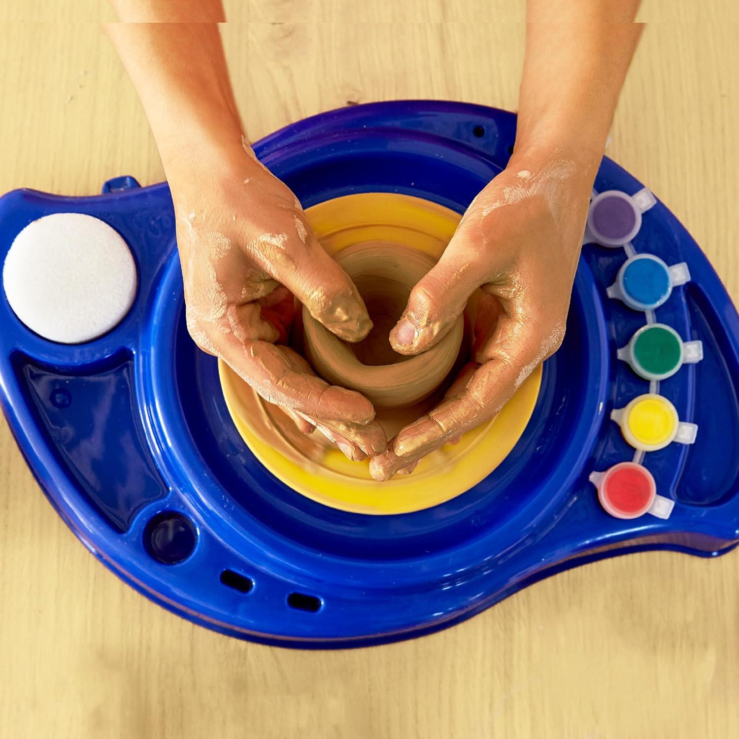 Rueda de Alfarería Motorizada Hecho por mí - Kit para Niños 6+
