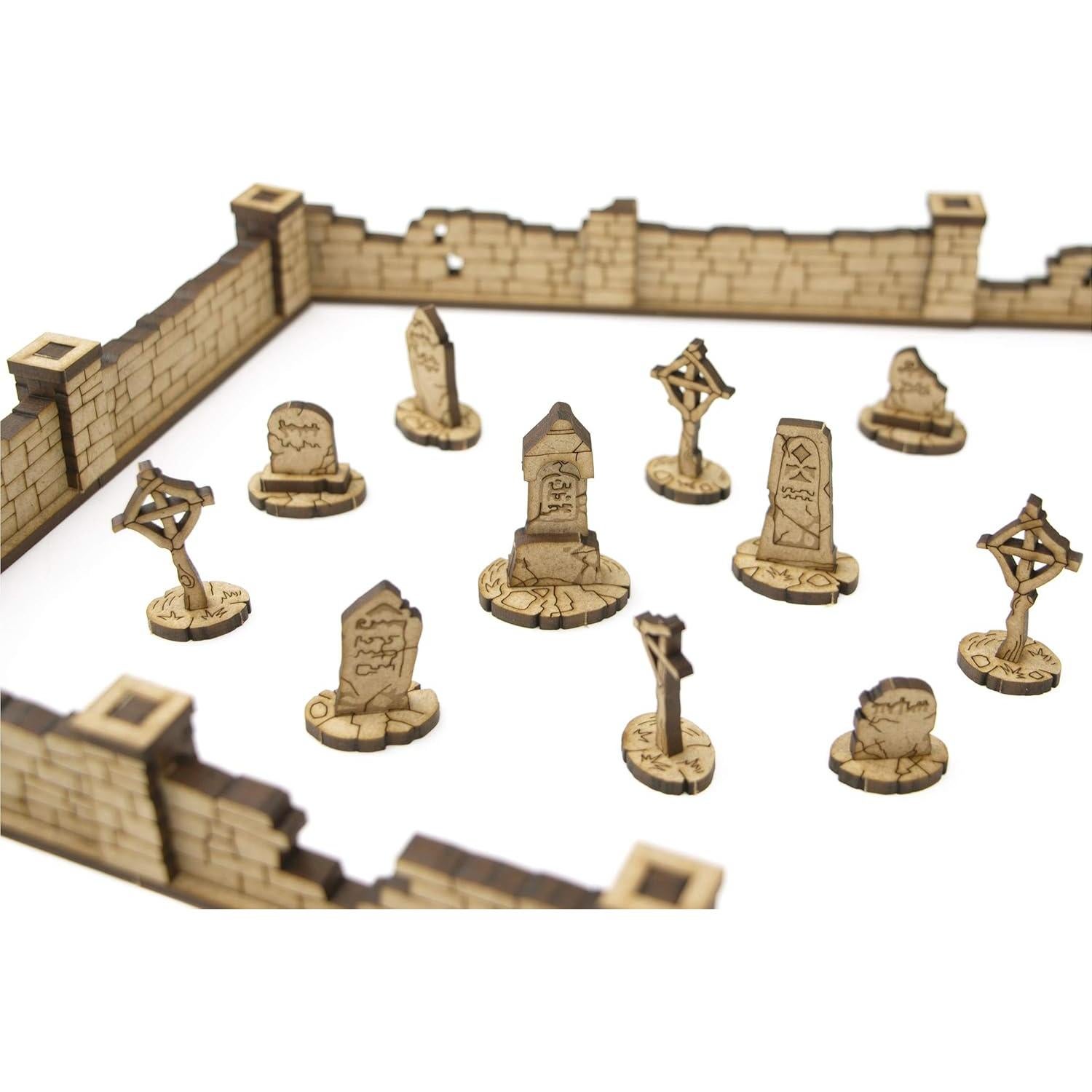 Edificios de Cementerio TowerRex para D&D y Wargames