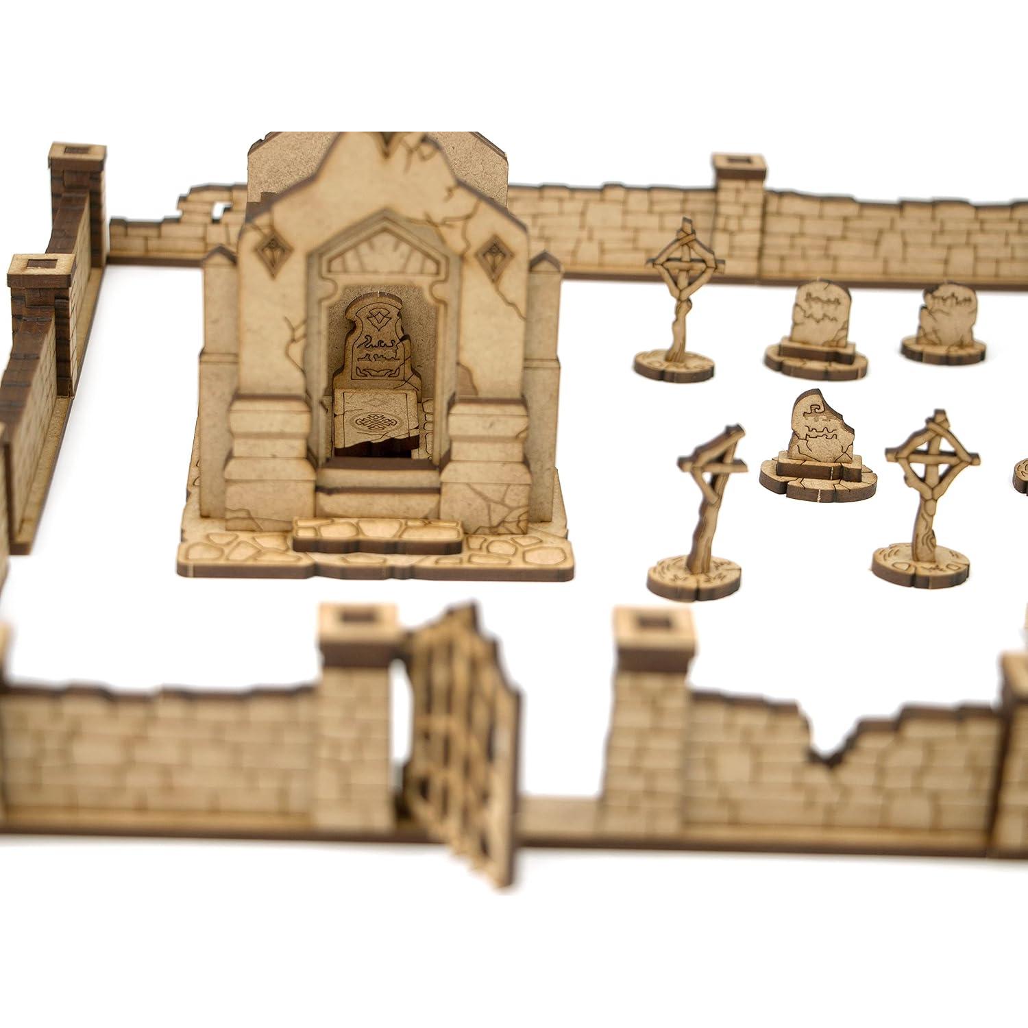 Edificios de Cementerio TowerRex para D&D y Wargames