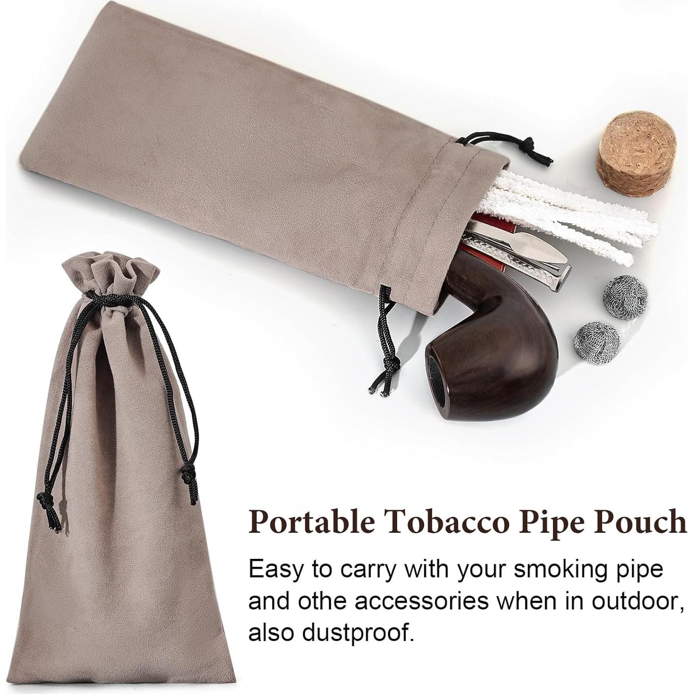 Juego de Pipas de Tabaco Joyoldelf Ébano Hecho a Mano con Accesorios