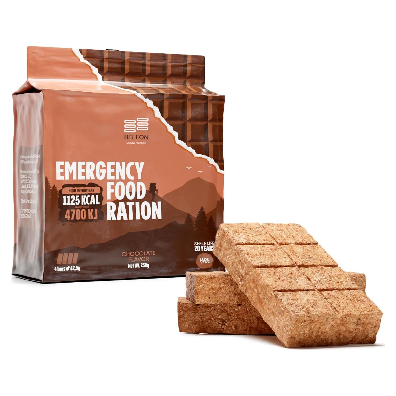 Galletas Energéticas de Chocolate Beleon - Ración de 1 Día 250g