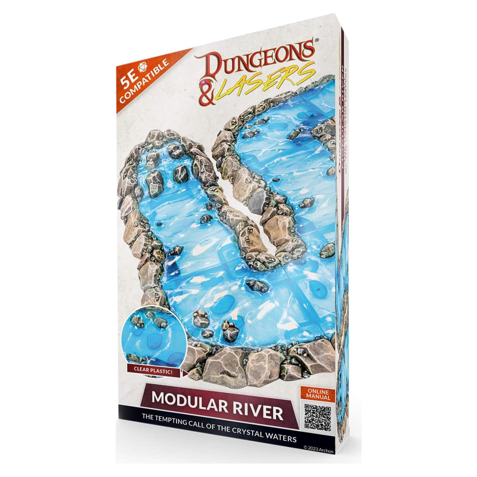 Terreno Modular de Río Archon Studio - 8 Piezas Efecto Agua