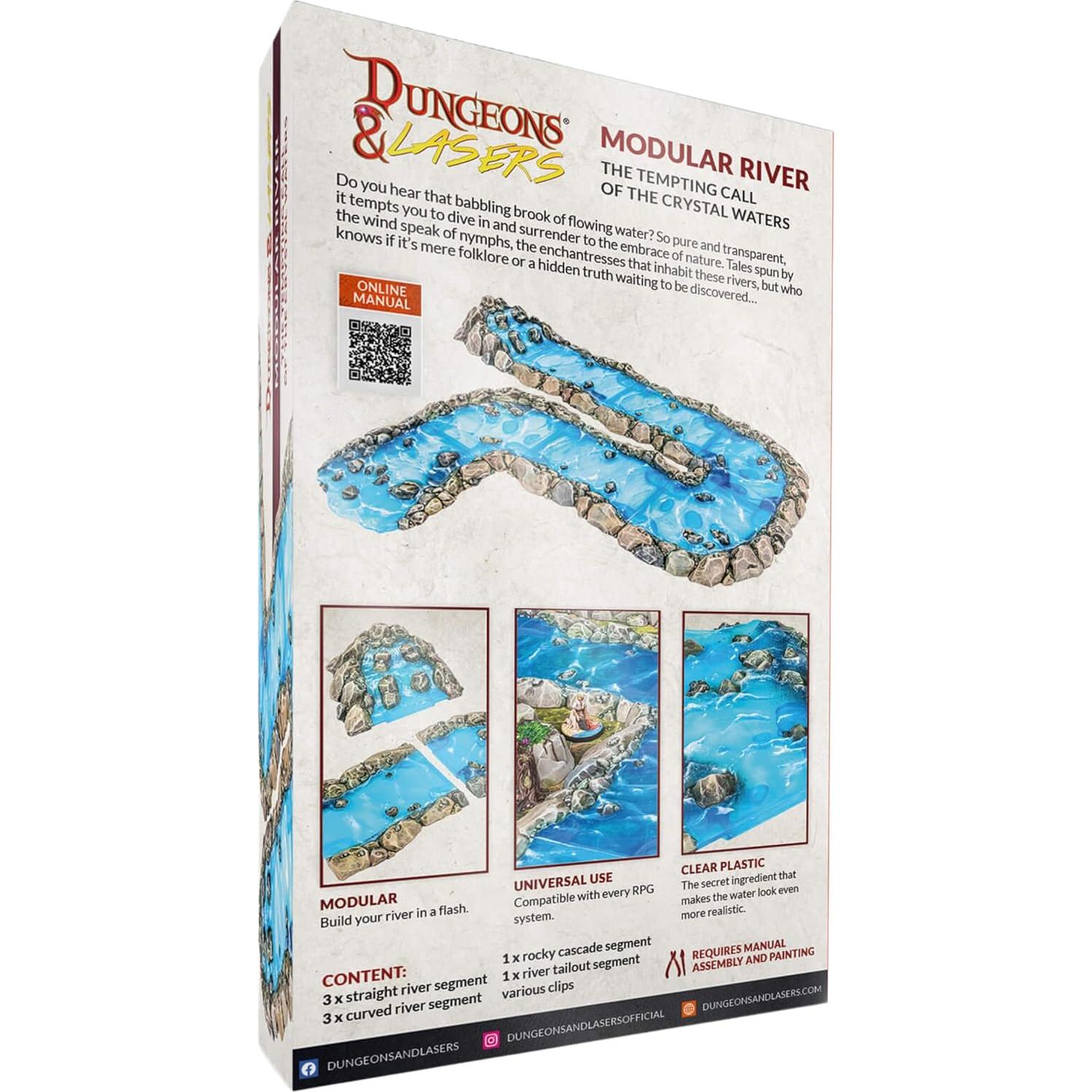 Terreno Modular de Río Archon Studio - 8 Piezas Efecto Agua