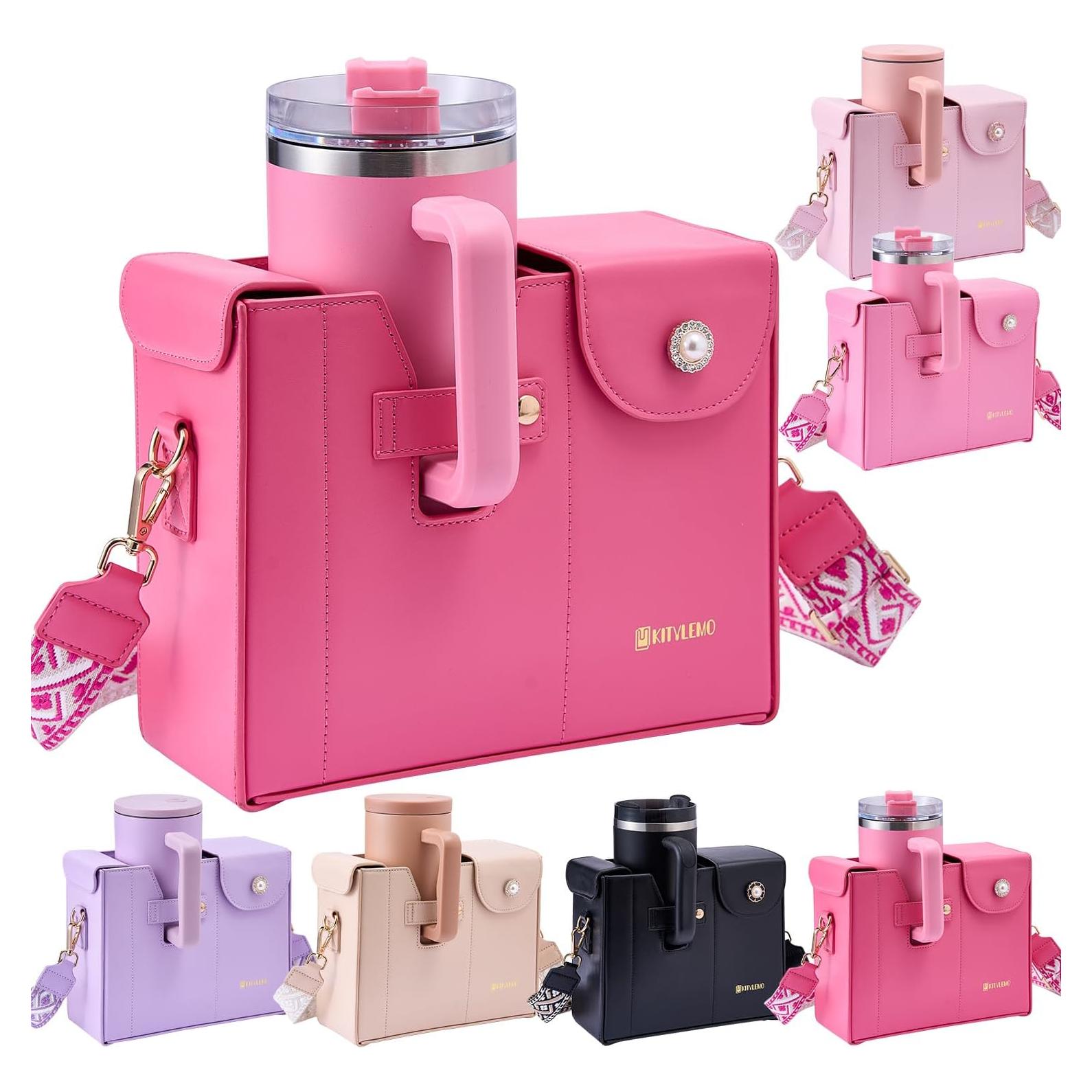 Bolso de soporte para copa Stanley Kitylemo 40oz Rosa