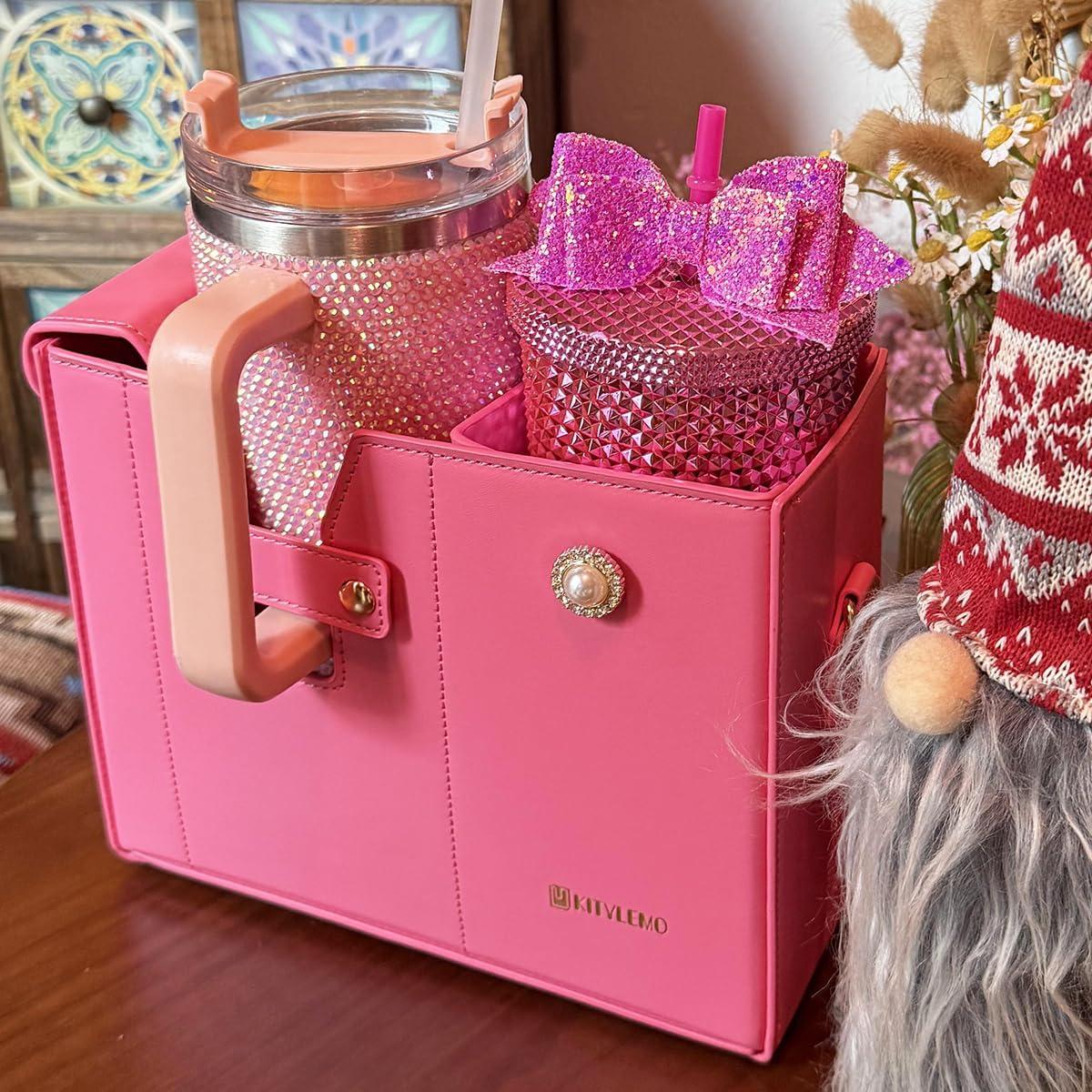 Bolso de soporte para copa Stanley Kitylemo 40oz Rosa