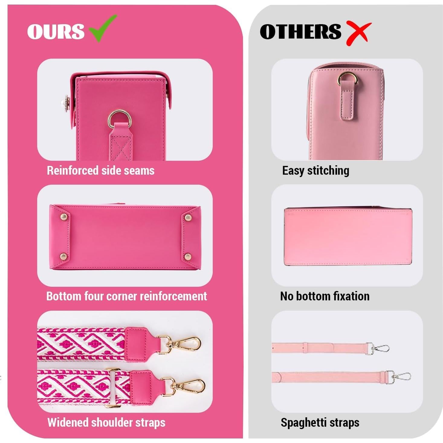 Bolso de soporte para copa Stanley Kitylemo 40oz Rosa