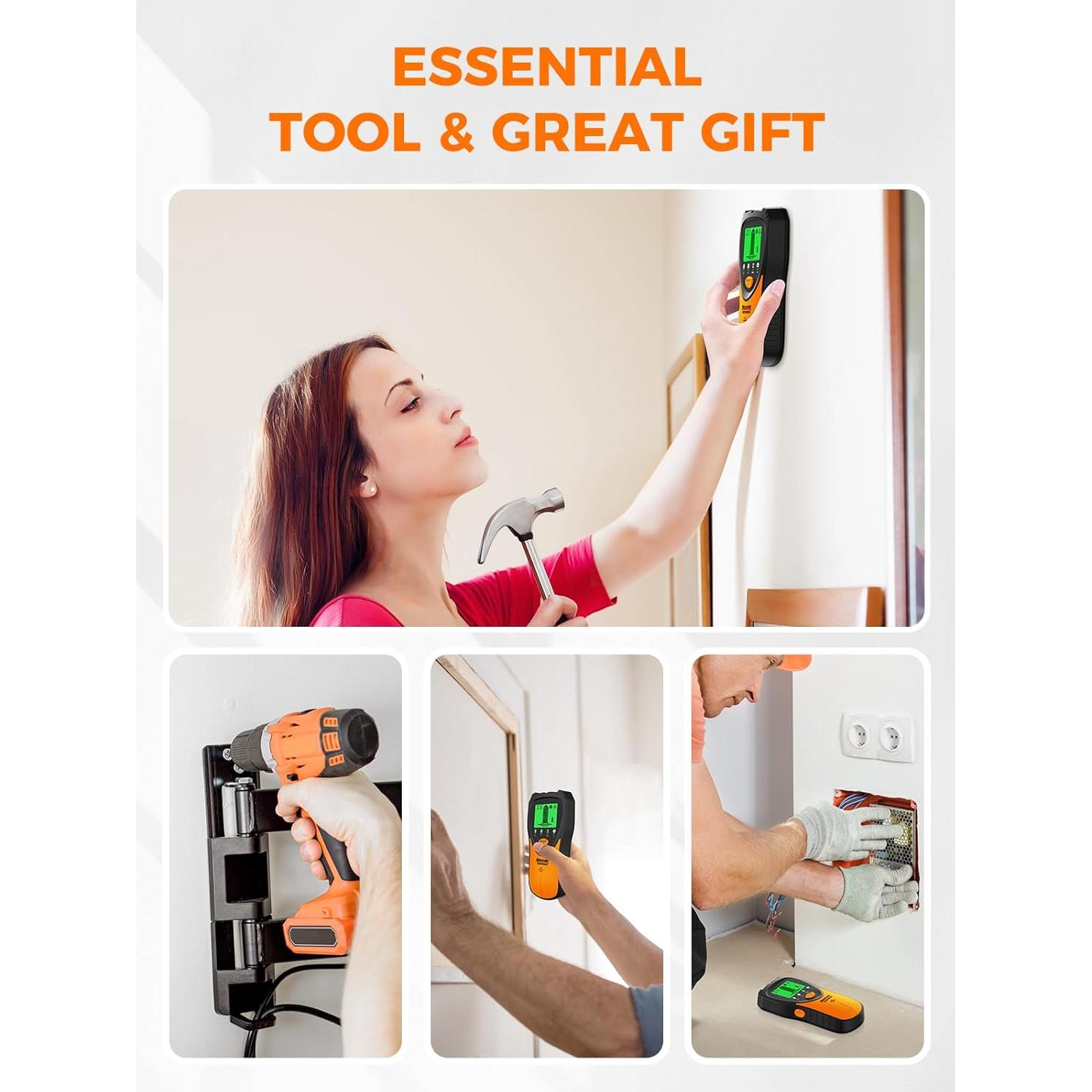 Escáner de Pared Mecurate MSF60A - 5 en 1 con Pantalla LCD