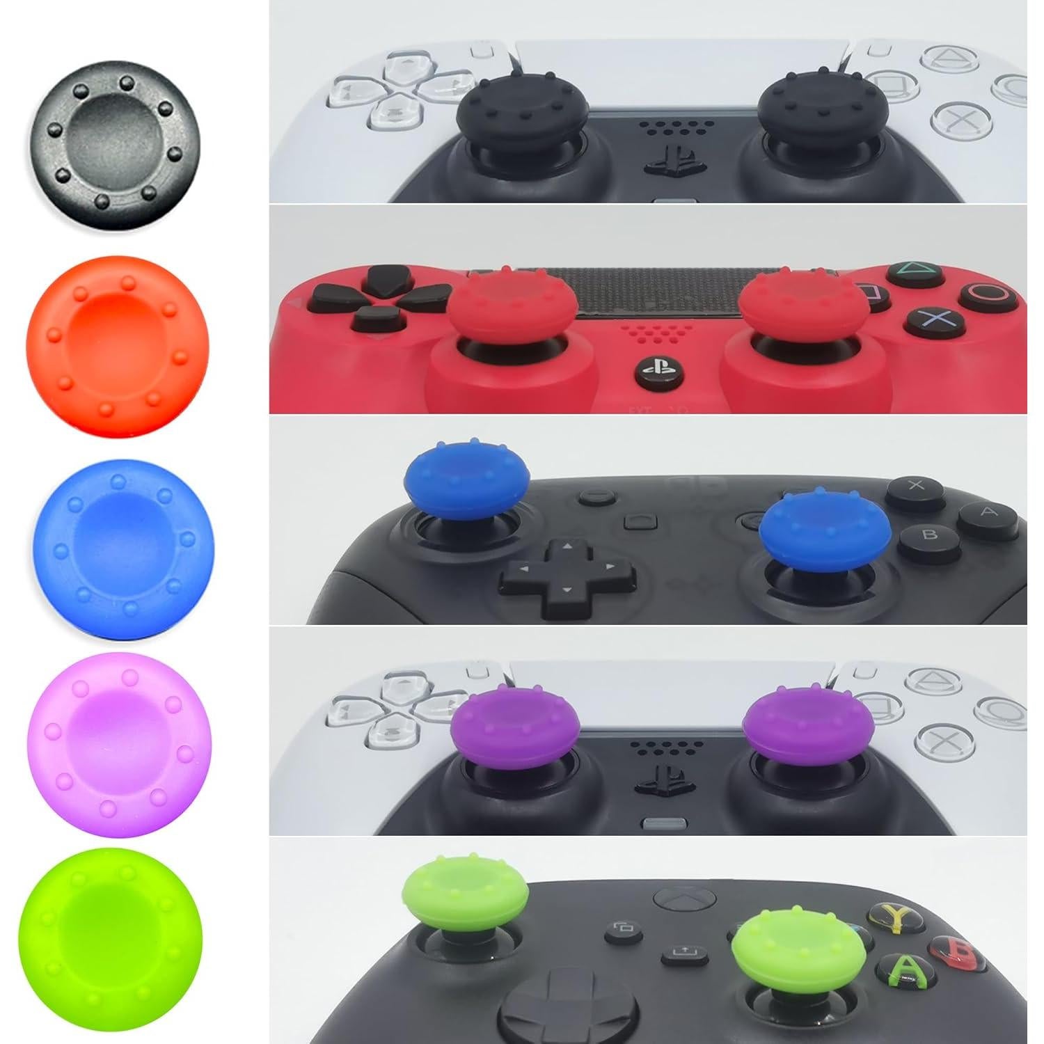 Tapas de Pulgar ZHI-NYLLDJS 30pcs para PS5/Xbox/Controlador Switch