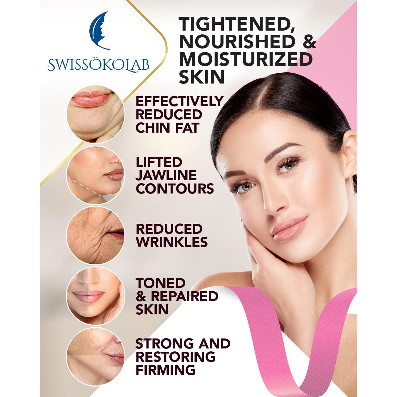 Máscara Facial Elevadora V-Swissokolab 5 Pcs Reafirmante