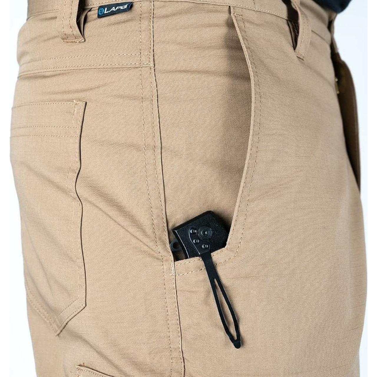 Pantalones Tácticos Cargo Core LAPG para Hombre, Gris, 28W x 30L