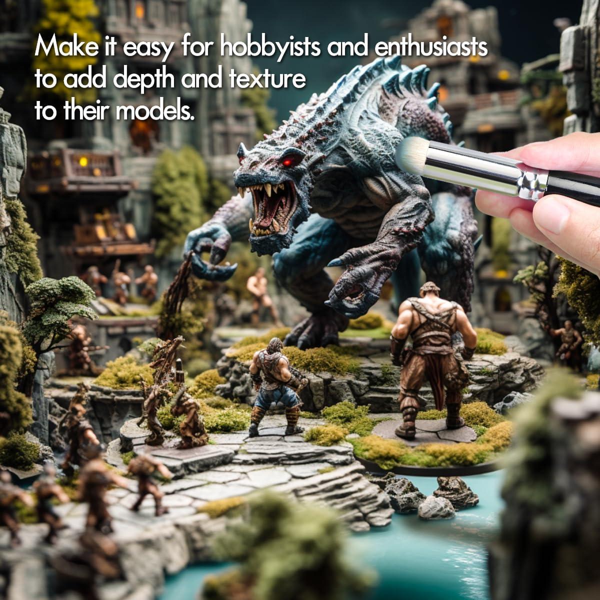 Juego de Pinceles de Pintura Miniatura Fuumuui 14 Piezas