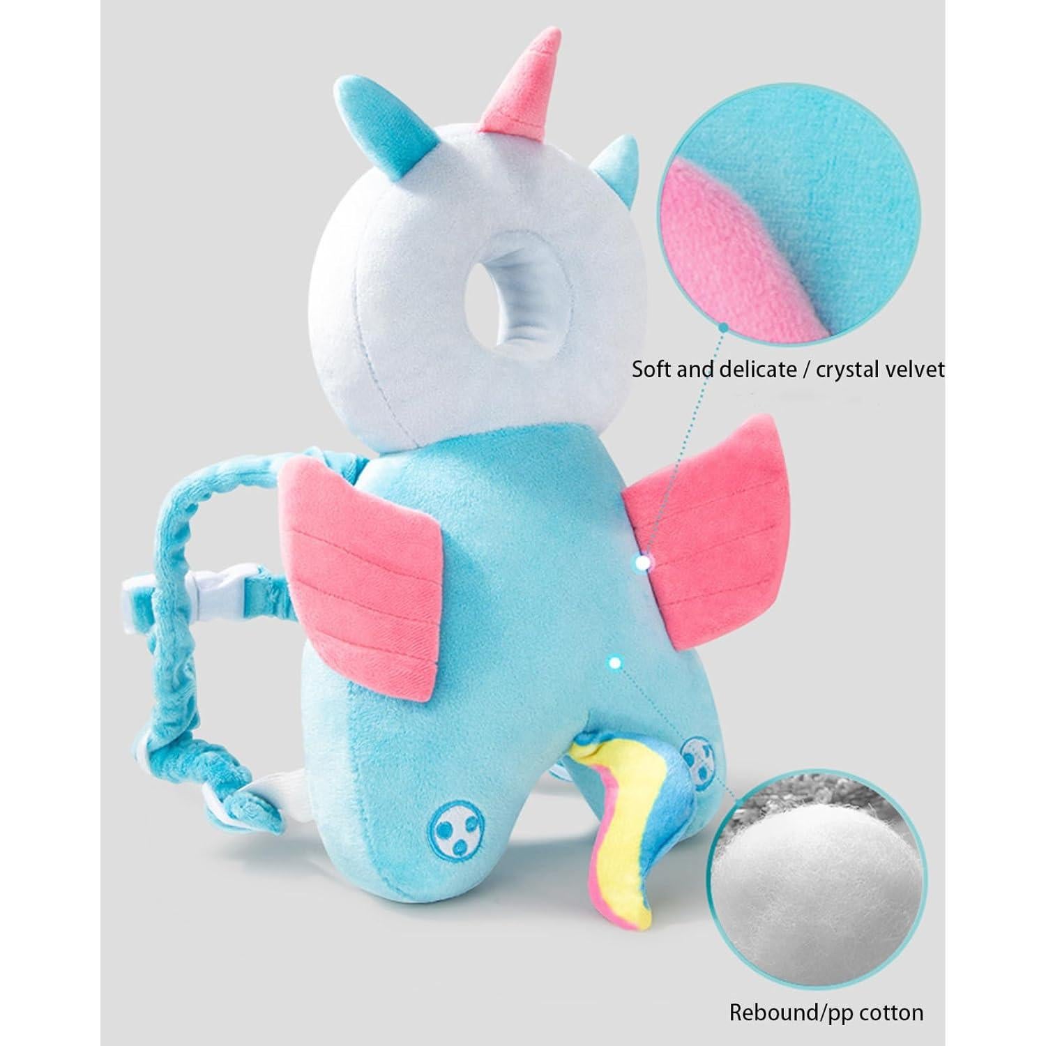 Mochila Protector de Cabeza Bebé CM-1 Mariposa Rosa Ajustable