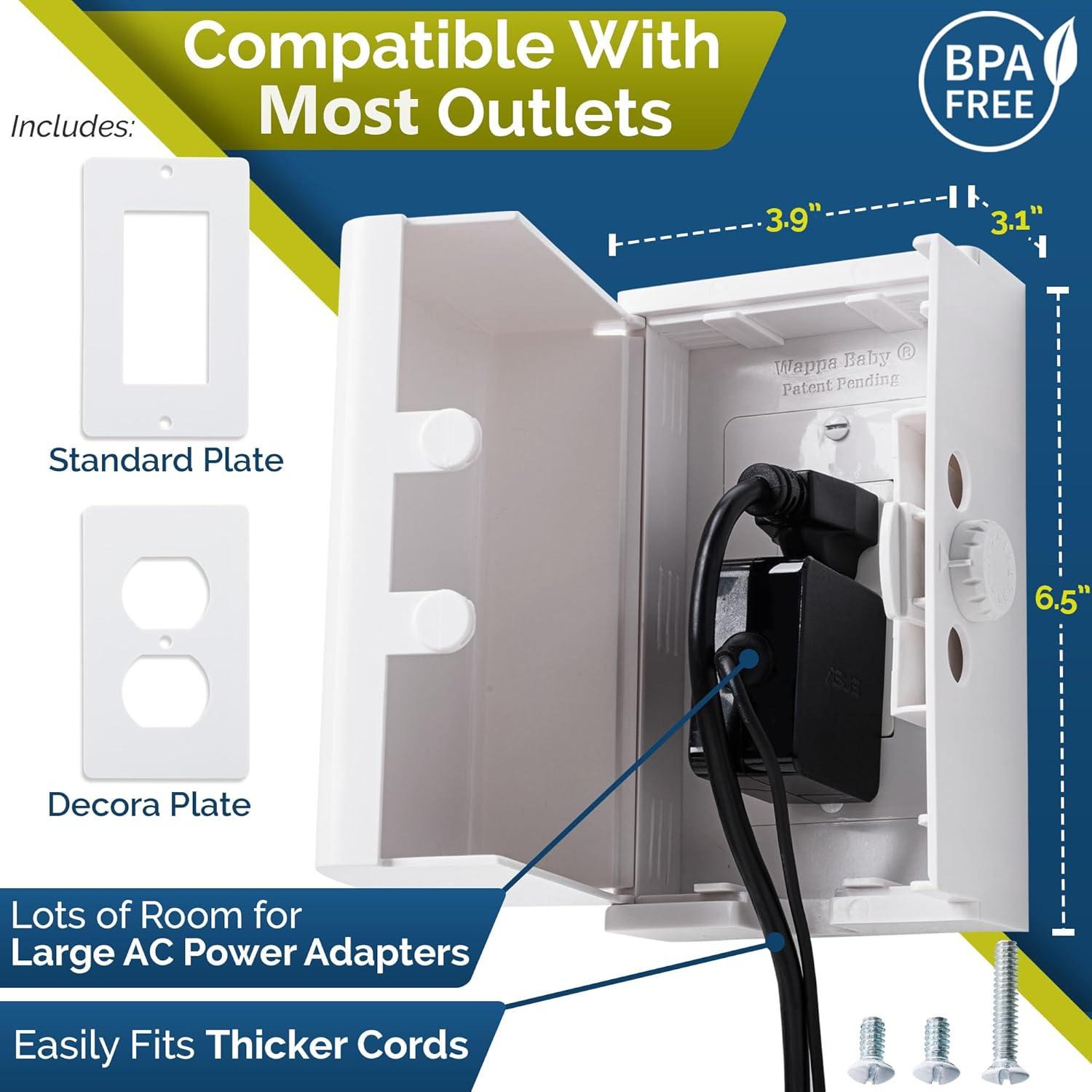 Caja de Seguridad para Enchufes Bebés Doble Bloqueo 2 Pzas