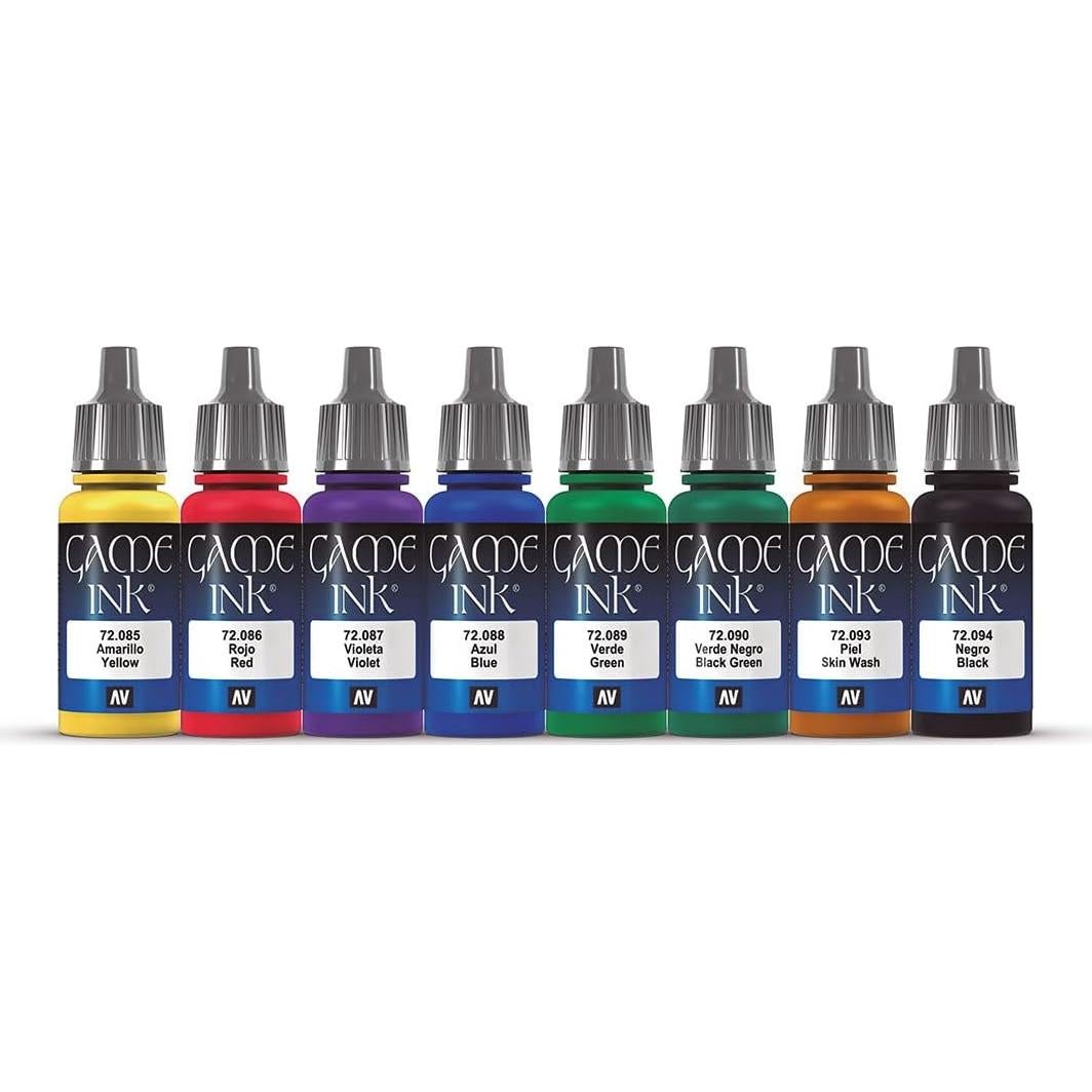Juego de Pintura Vallejo Set 8 Colores 17 ml Acrílico