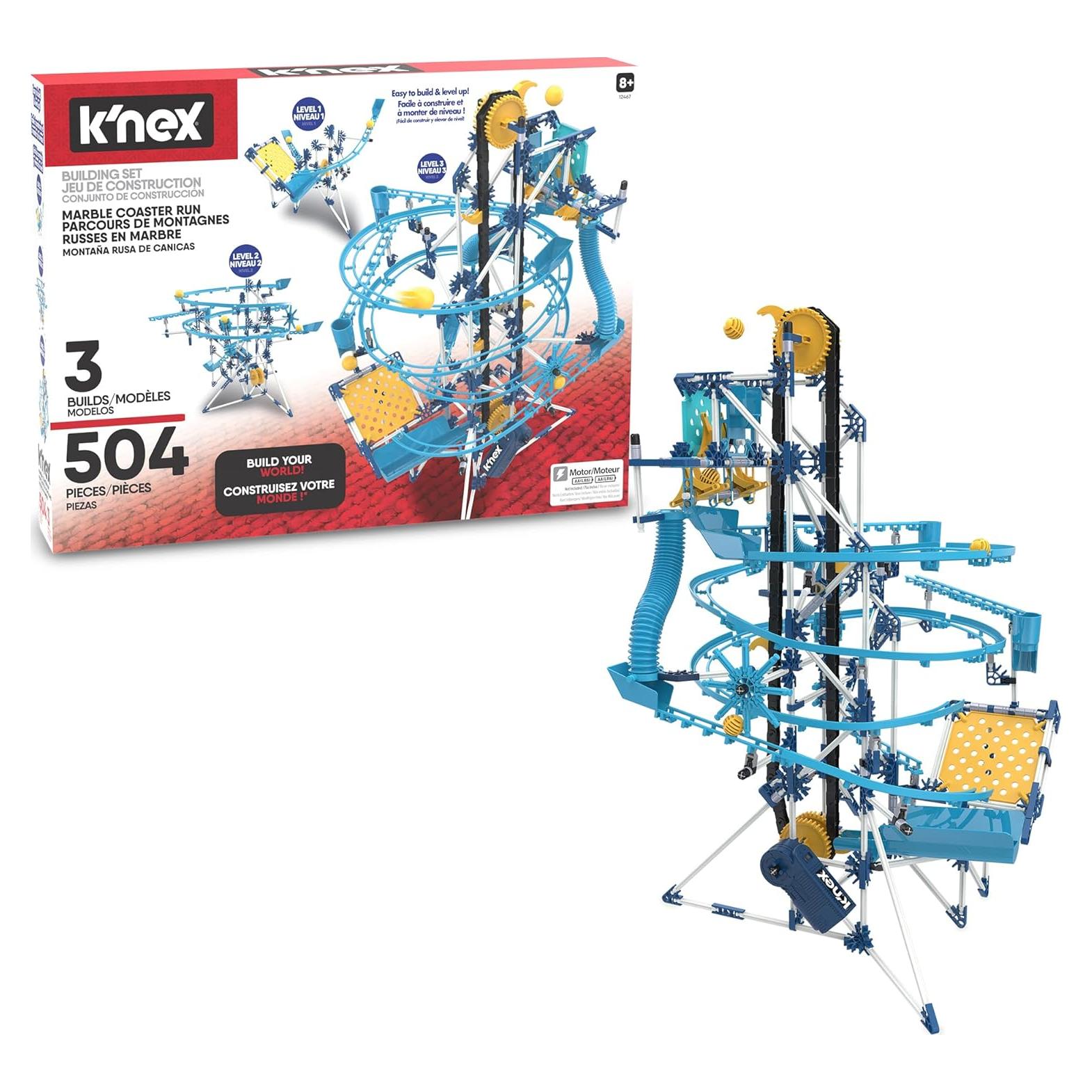 K'NEX Carrera de Canicas con Motor, 504 Piezas, 3,35 m