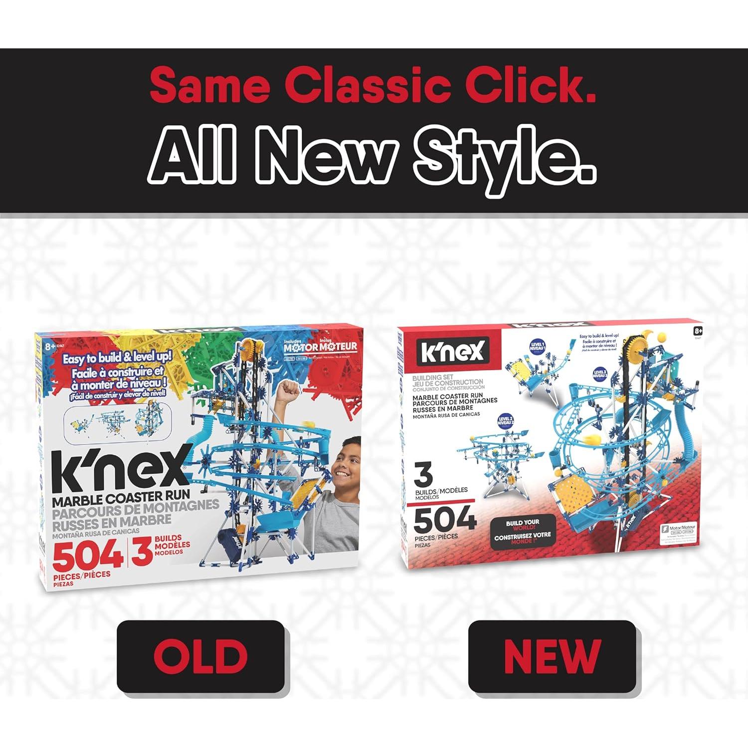 K'NEX Carrera de Canicas con Motor, 504 Piezas, 3,35 m