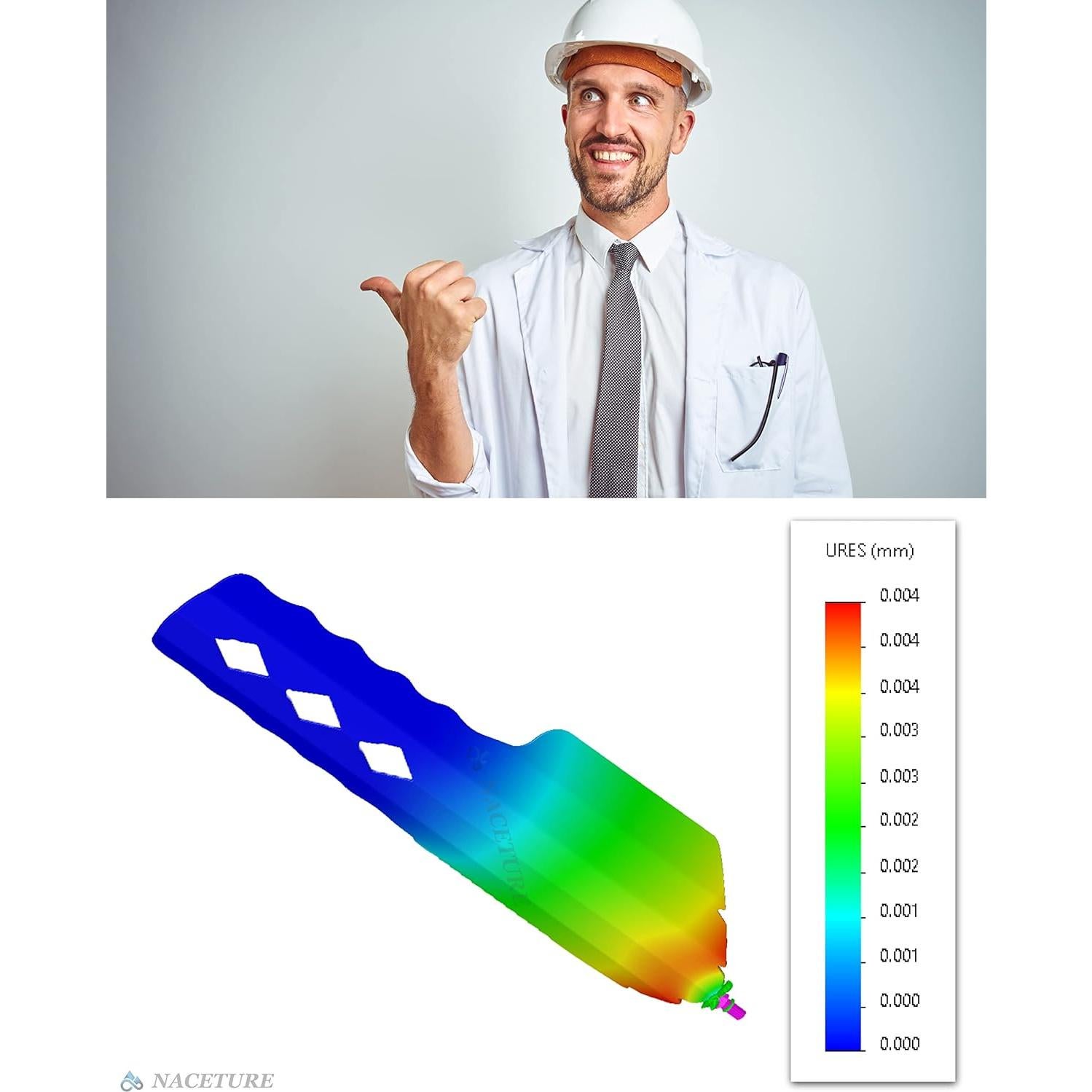 Pala Ultraligera NACETURE para Senderismo - Aluminio, 27g