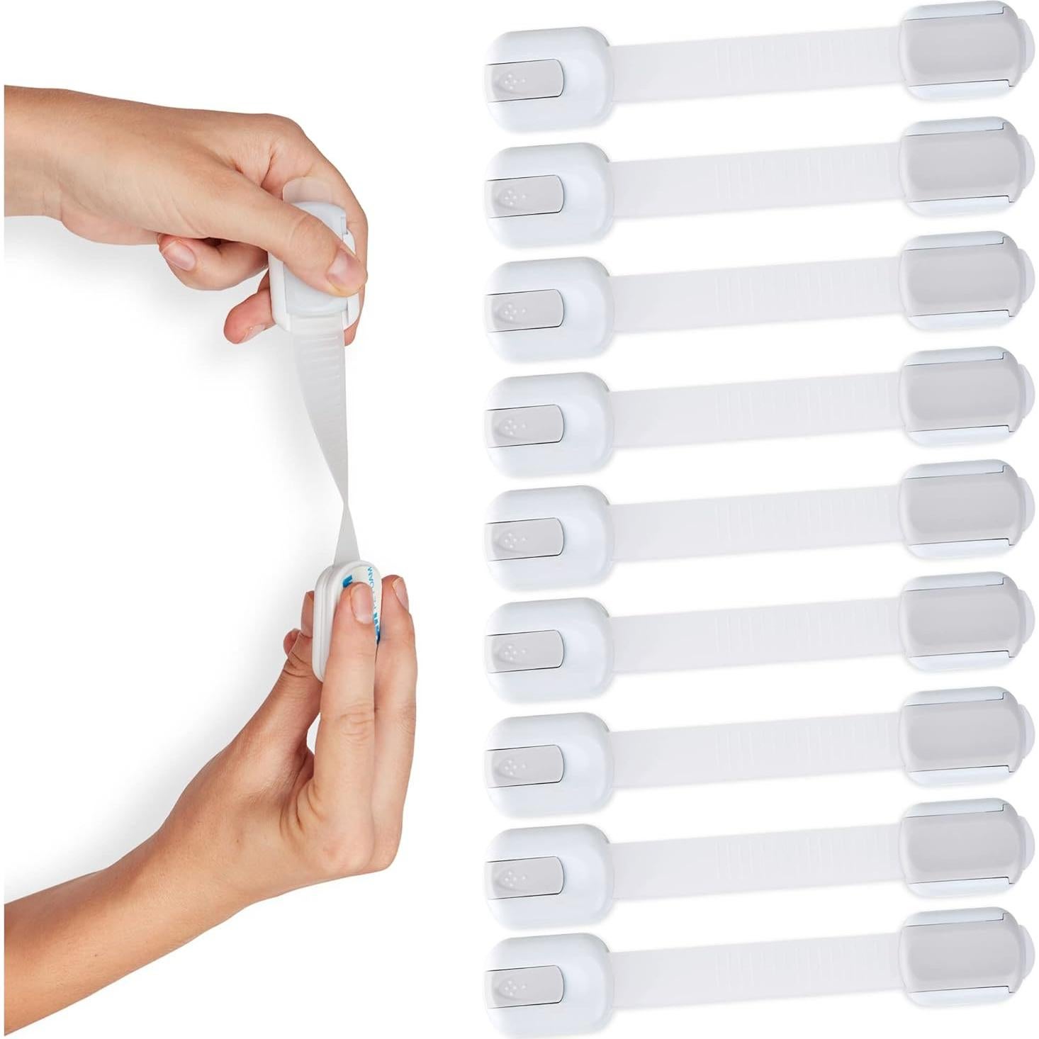 Cierres de Seguridad para Niños SafLock 10 Piezas Adhesivos 3M