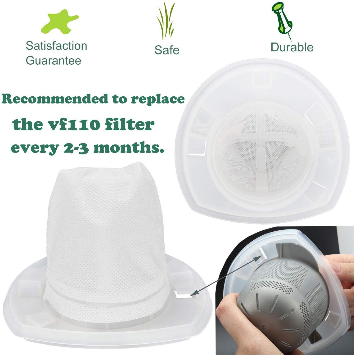 Paquete de 6 Filtros de Reemplazo FFsign para Aspiradora Black & Decker VF110