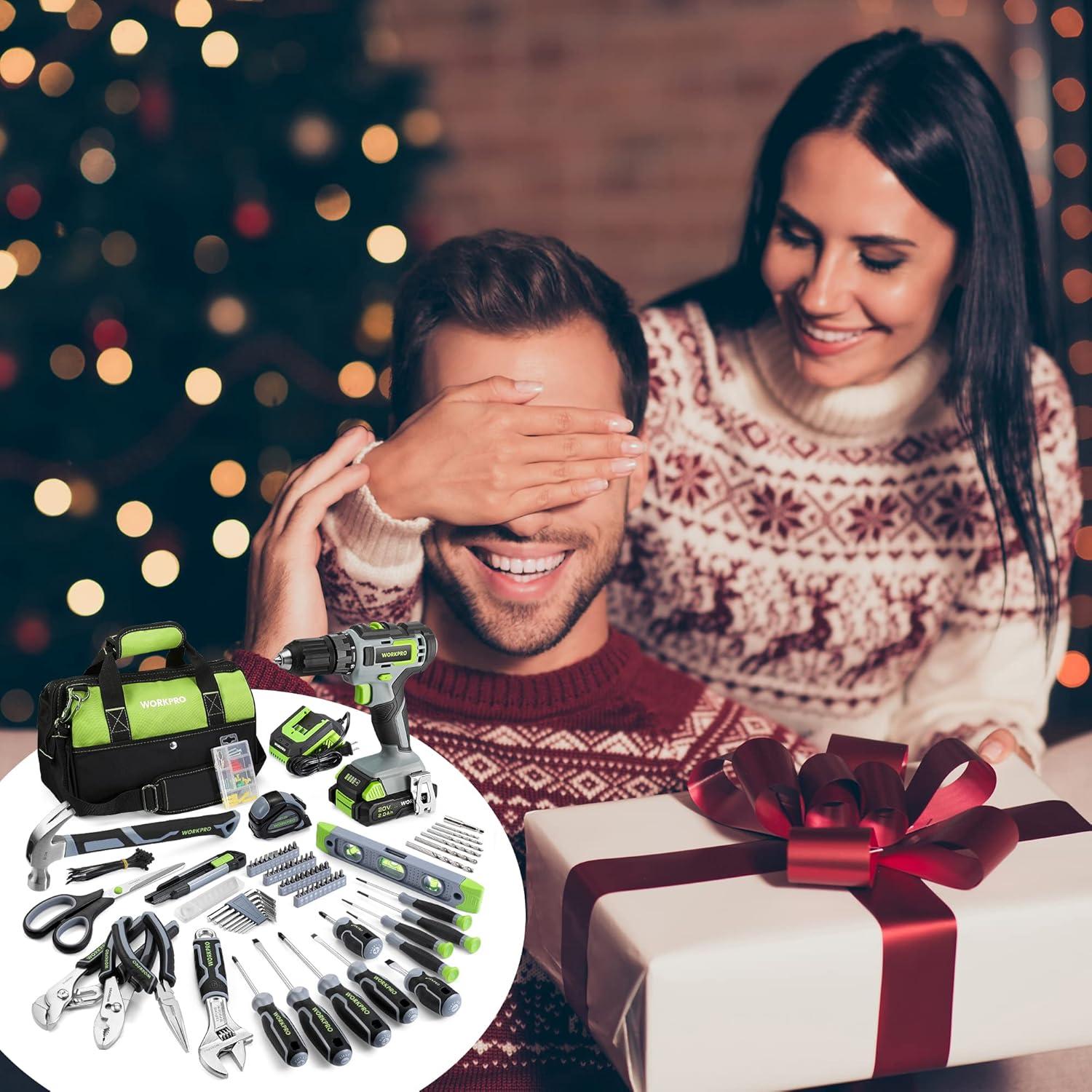 Conjunto de Herramientas Workpro 157 Piezas con Taladro 20V