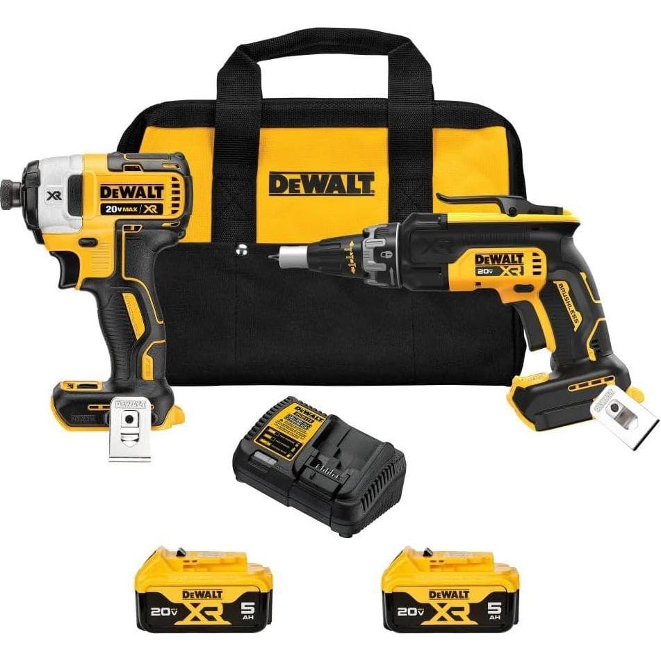 Kit DEWALT 20V MAX XR Pistola Tornillos y Destornillador Impacto