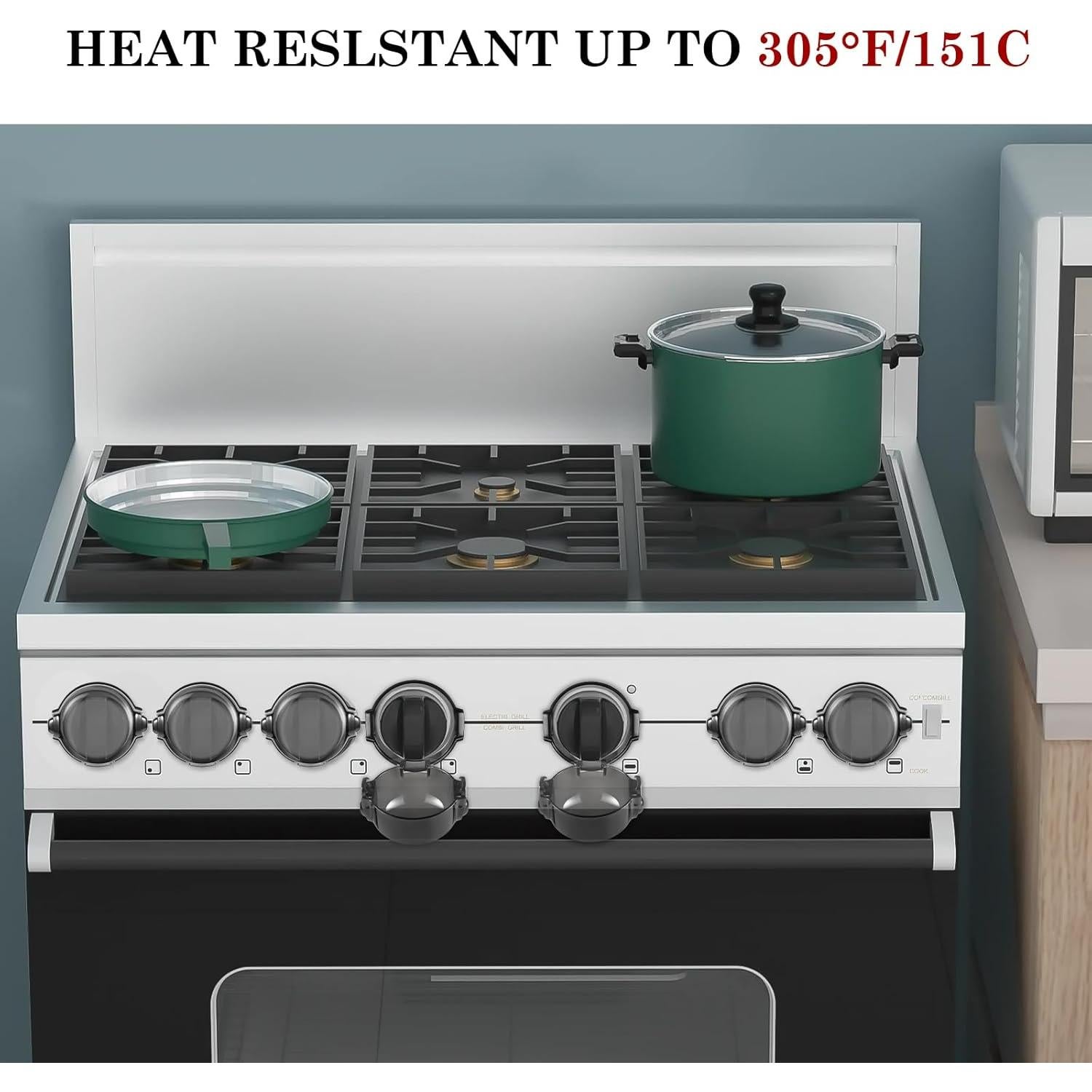 Cubiertas de Seguridad para Perillas de Estufa XNGPALM, 5 Pzas