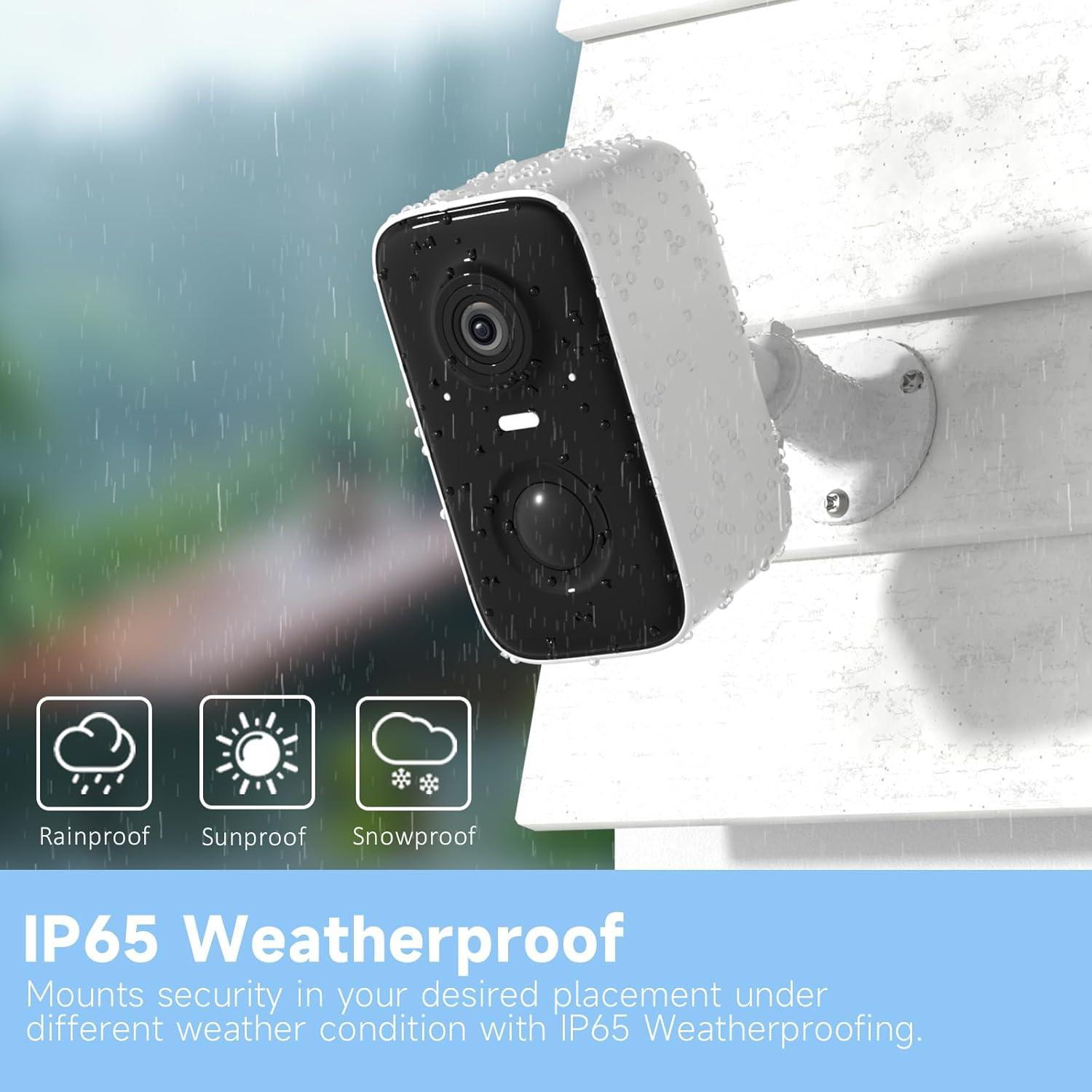 Cámara de Seguridad Rraycom Inalámbrica 2K con Batería