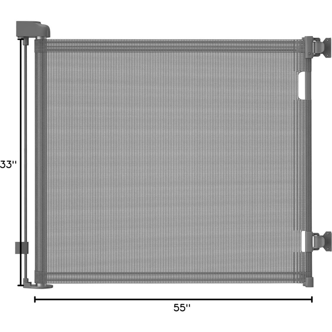 Puerta Retráctil para Bebés Dearlov 83.82x139.7 cm Gris
