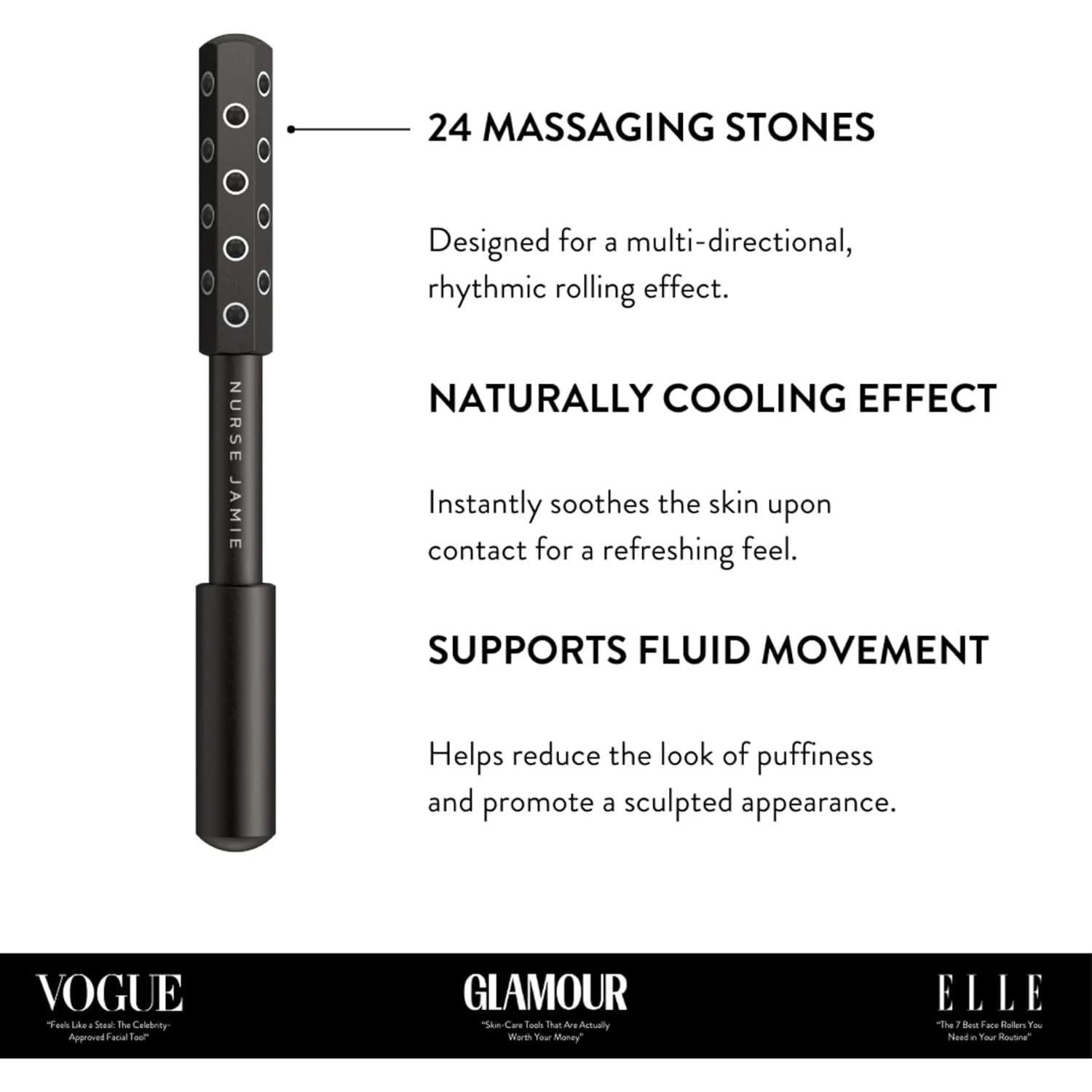 Rodillo de Belleza Masajeador Uplift Nurse Jamie 24 Piedras