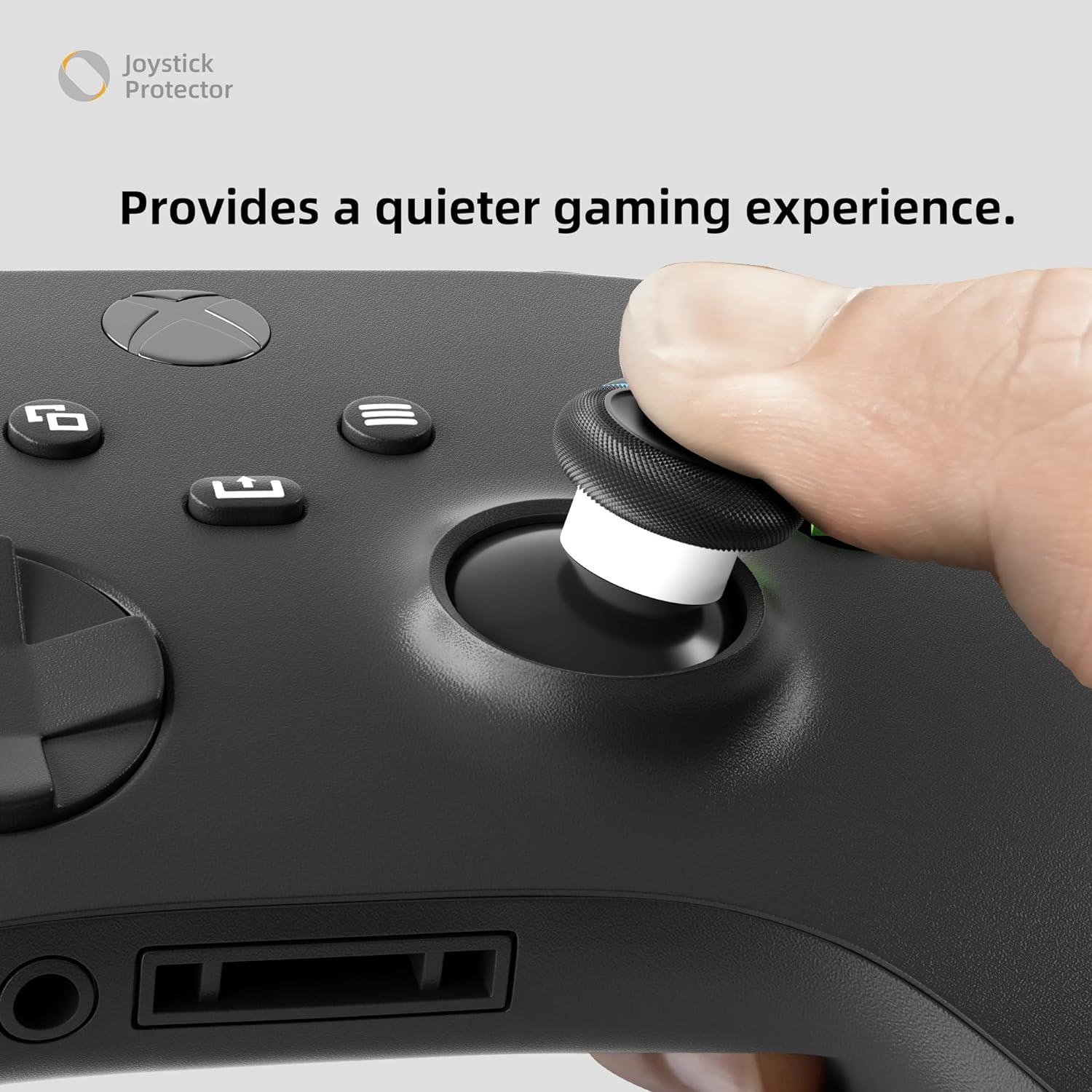 Protectores de Joystick de Silicona ELETIUO - 60 Pcs Transparente/Negro/Blanco