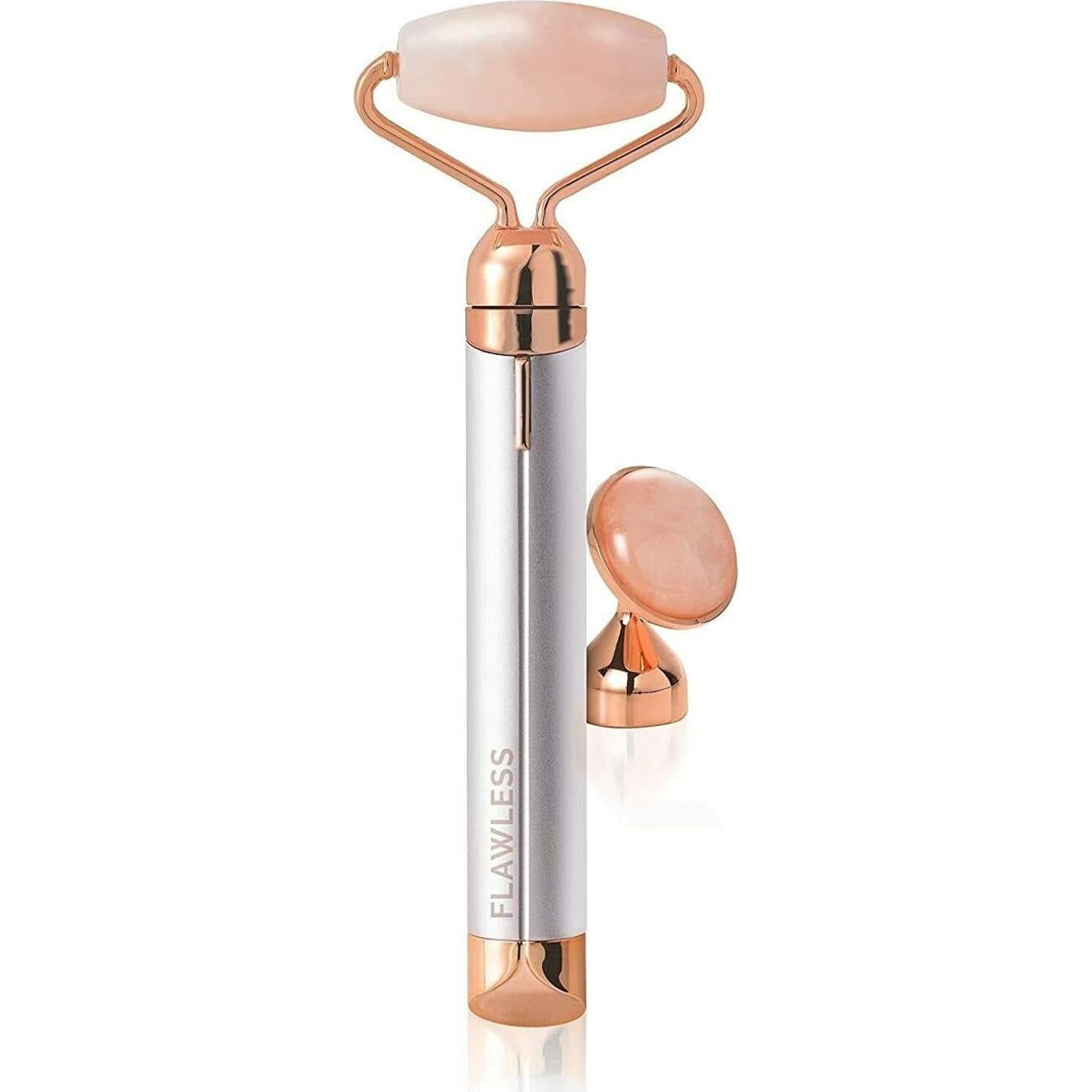 Rodillo Facial Vibrante Finishing Touch Flawless Contour Cuarzo Rosa