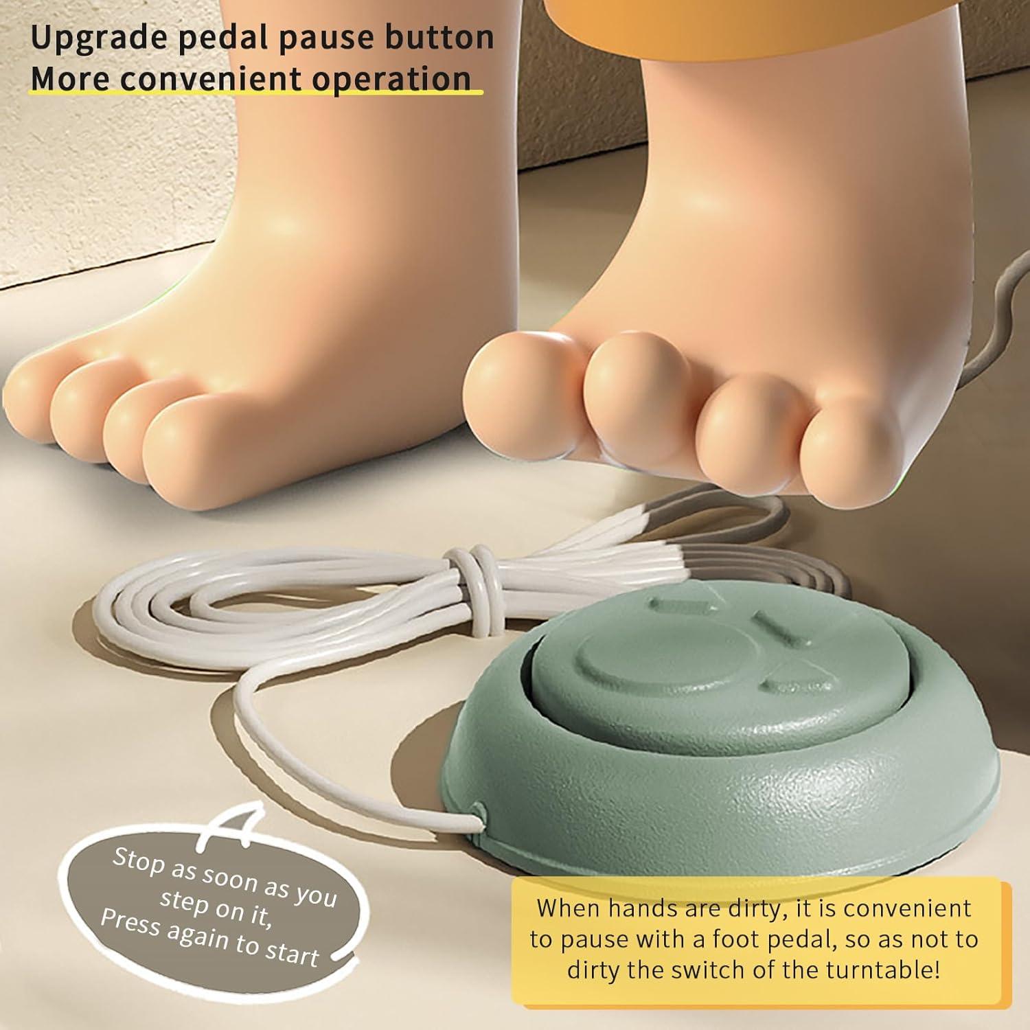 Mini Pottery Wheel Kit - 4.7" Pottery Wheel for Beginners, with Pottery Tools and Art Supplies, Detachable Turntable, Crafts for Home DIY, Ceramic Work & Art Creation(Green)