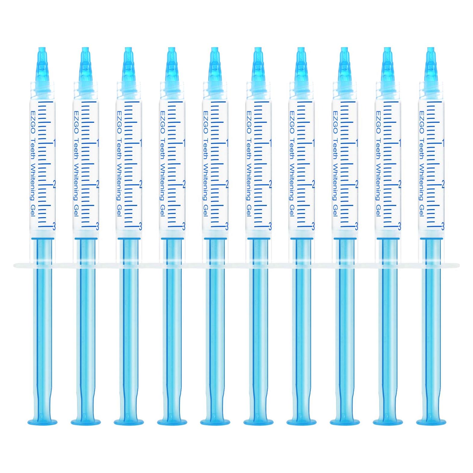 EZGO Gel Blanqueador Dental 22% 10 Paquetes 3ml Sin Sensibilidad