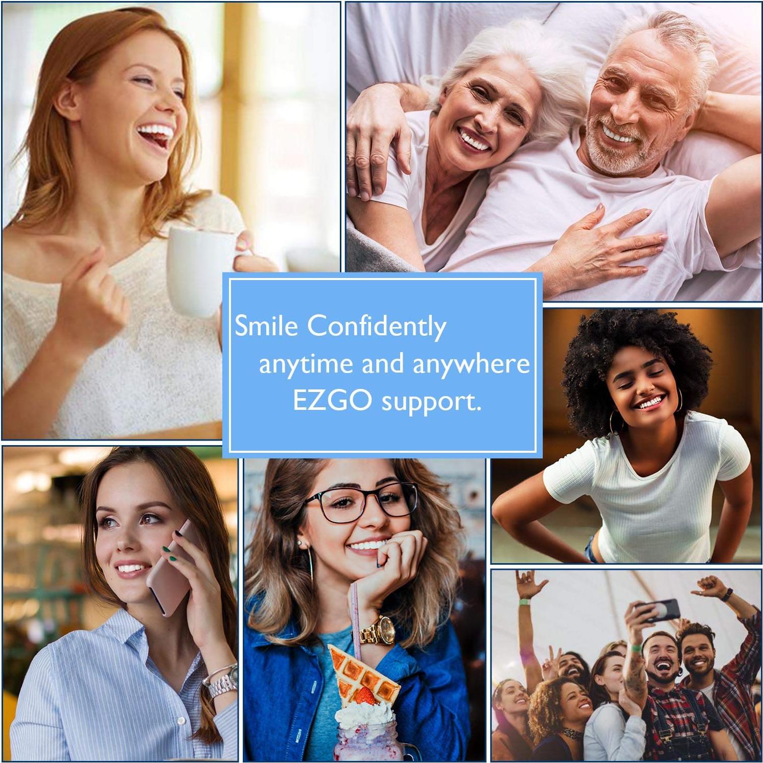 EZGO Gel Blanqueador Dental 22% 10 Paquetes 3ml Sin Sensibilidad