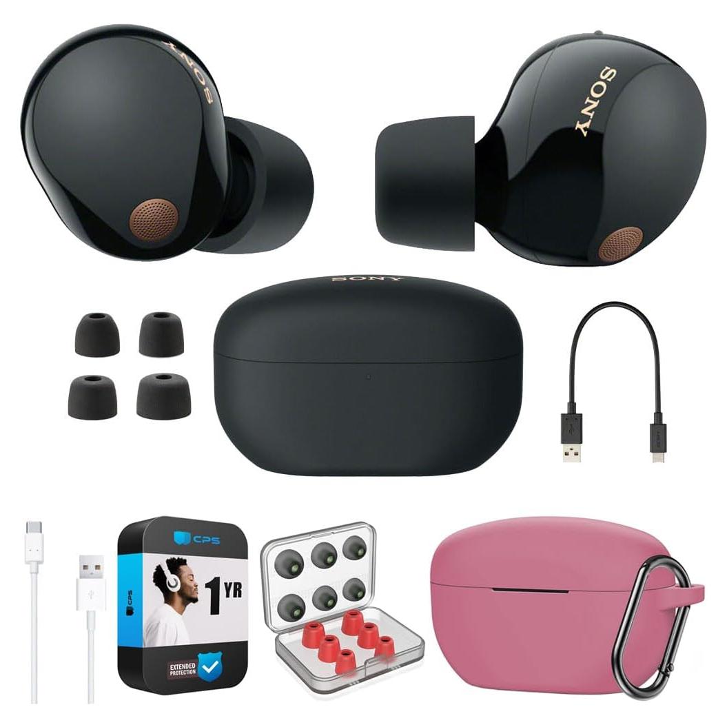 Sony WF-1000XM5 Auriculares Inalámbricos con Funda Rosa
