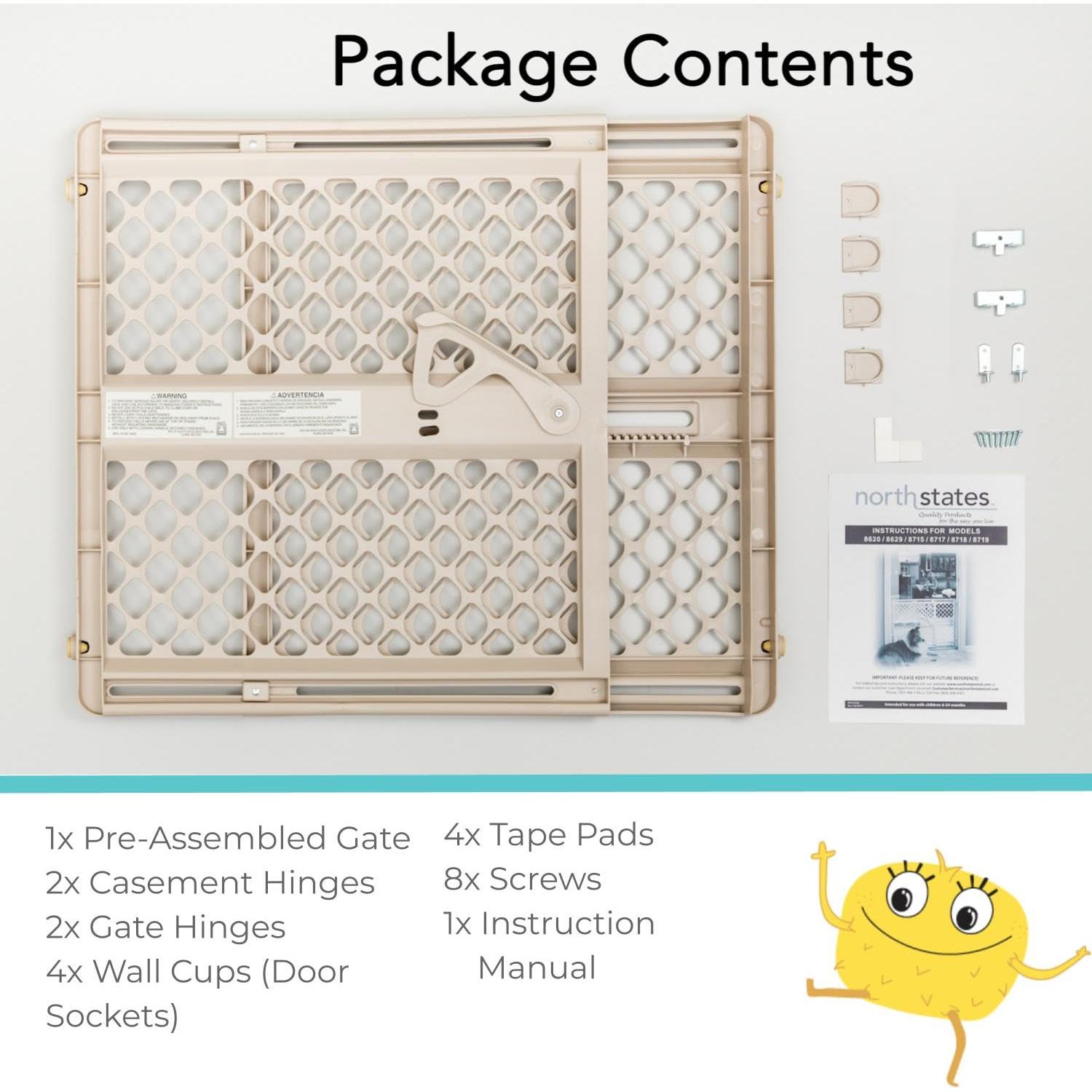 Puerta de Seguridad Ajustable Toddleroo North States Arena 66cm