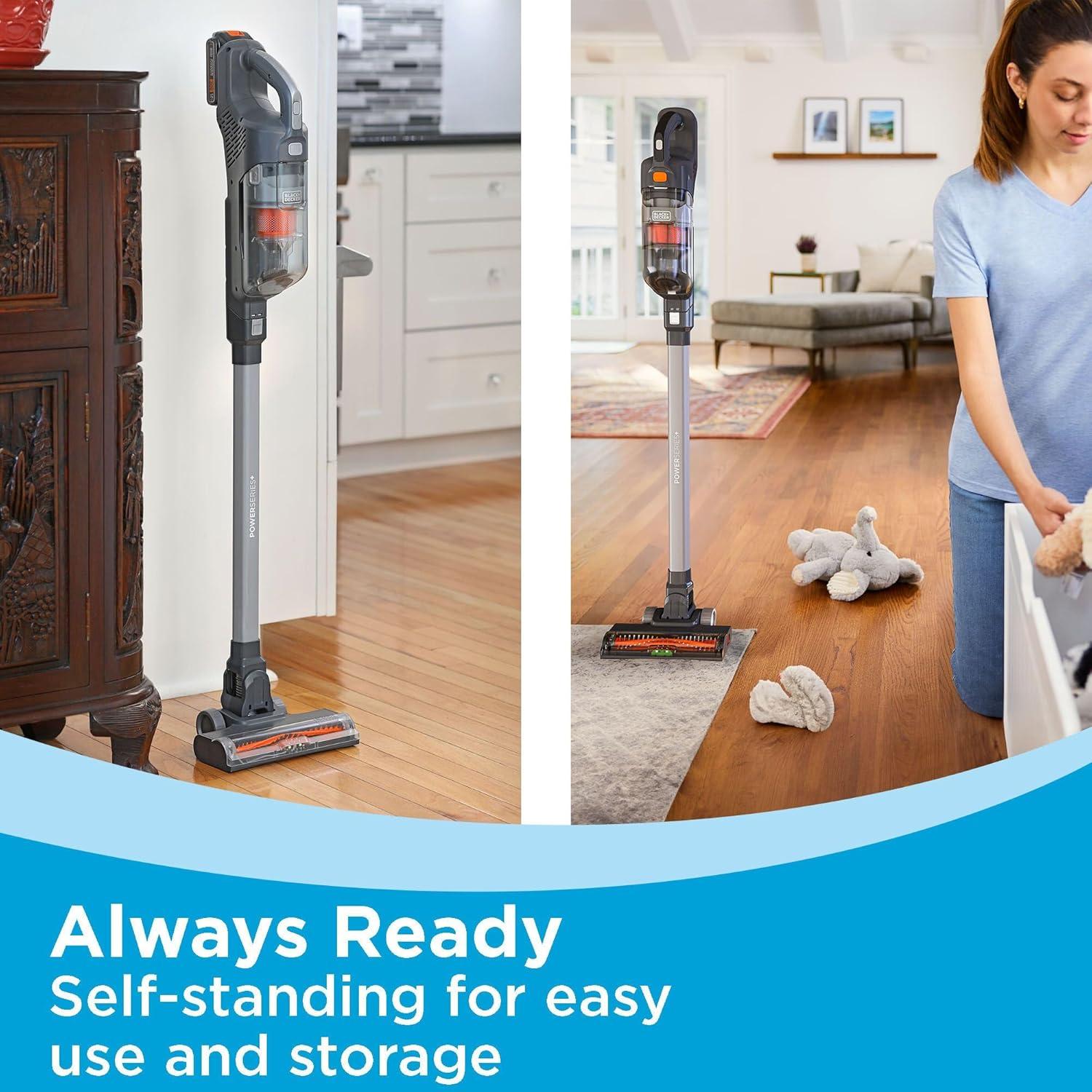 Aspiradora Inalámbrica BLACK+DECKER 20V MAX con Luz LED