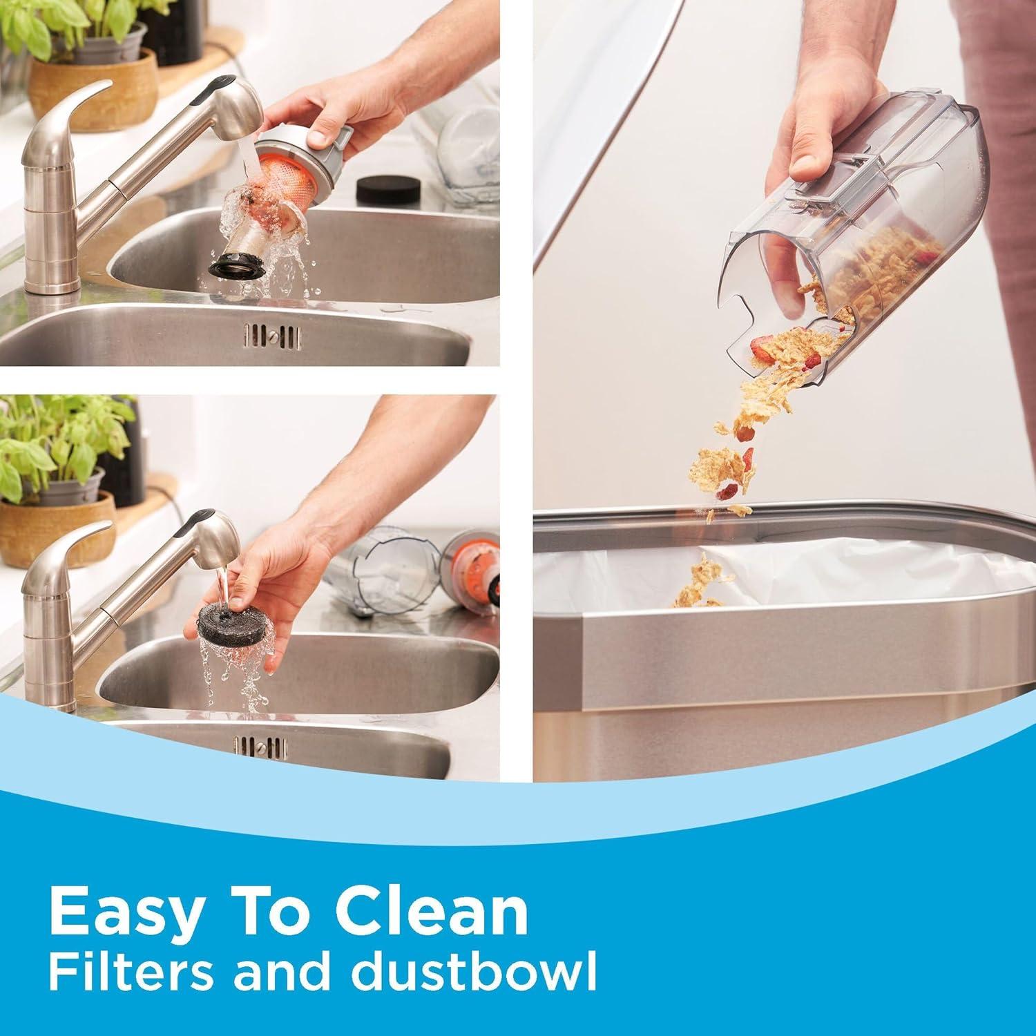 Aspiradora Inalámbrica BLACK+DECKER 20V MAX con Luz LED