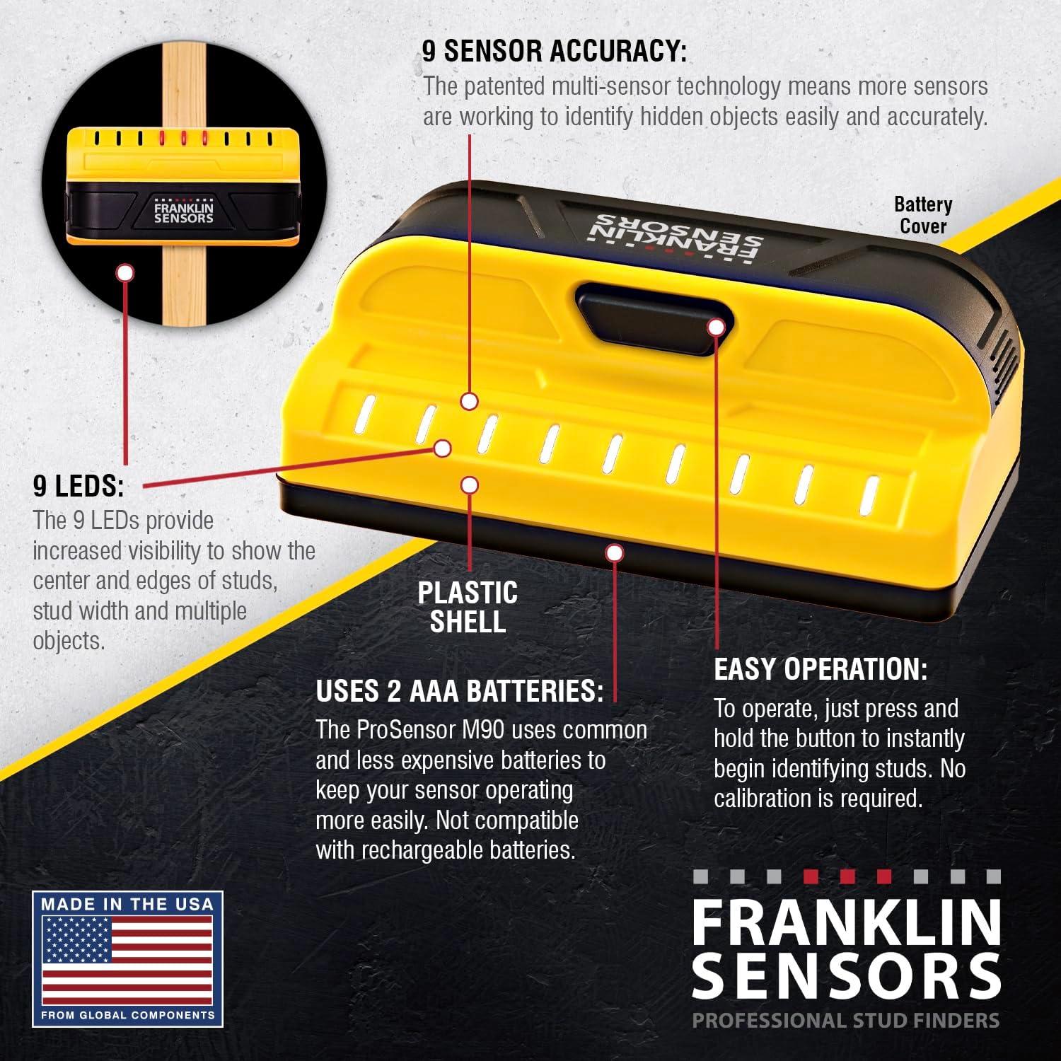 Buscador de Estudio Franklin Sensors ProSensor M90 9 Sensores